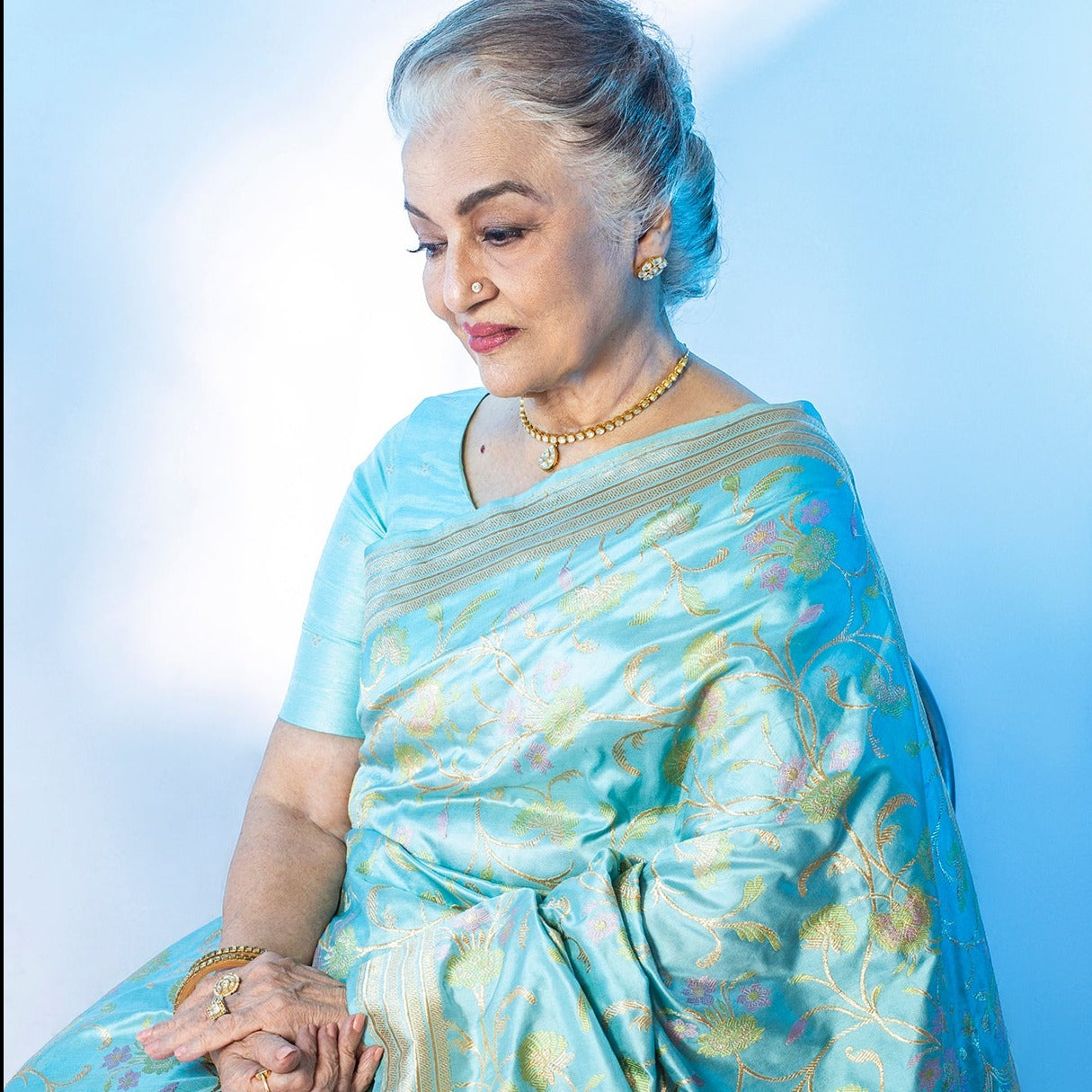 Kvan Silver Gold Plated Silver Ring