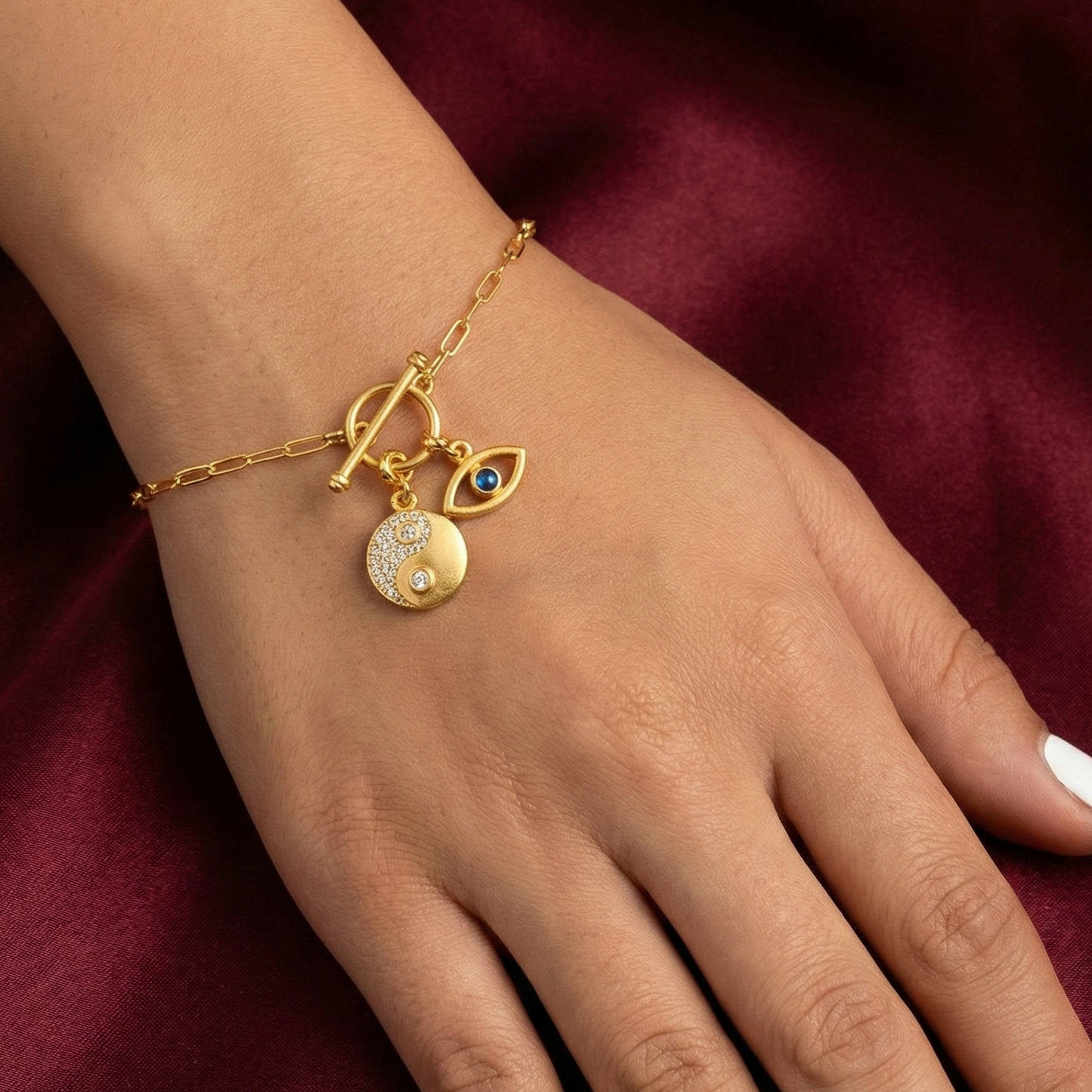 Protective Evil Eye Silver Charm