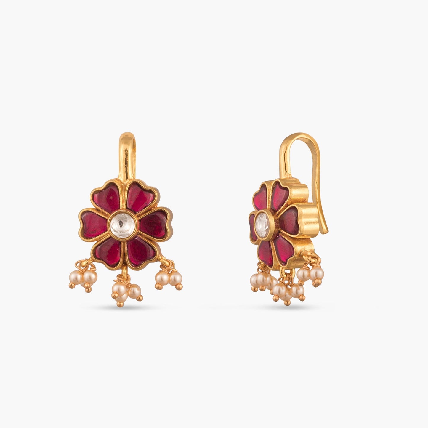 Mahi Silver Bugadi Earrings