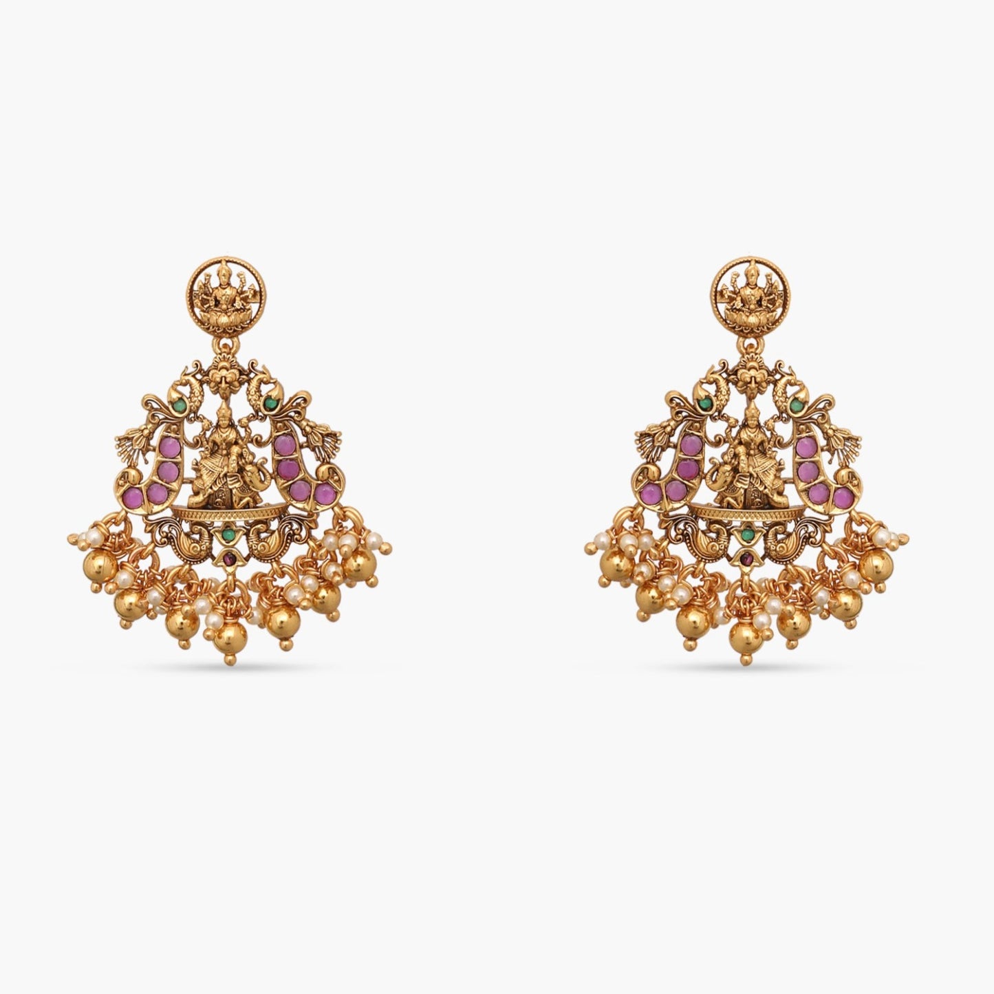 Ashtalakshmi Antique Nakshi Silver Pendant Set