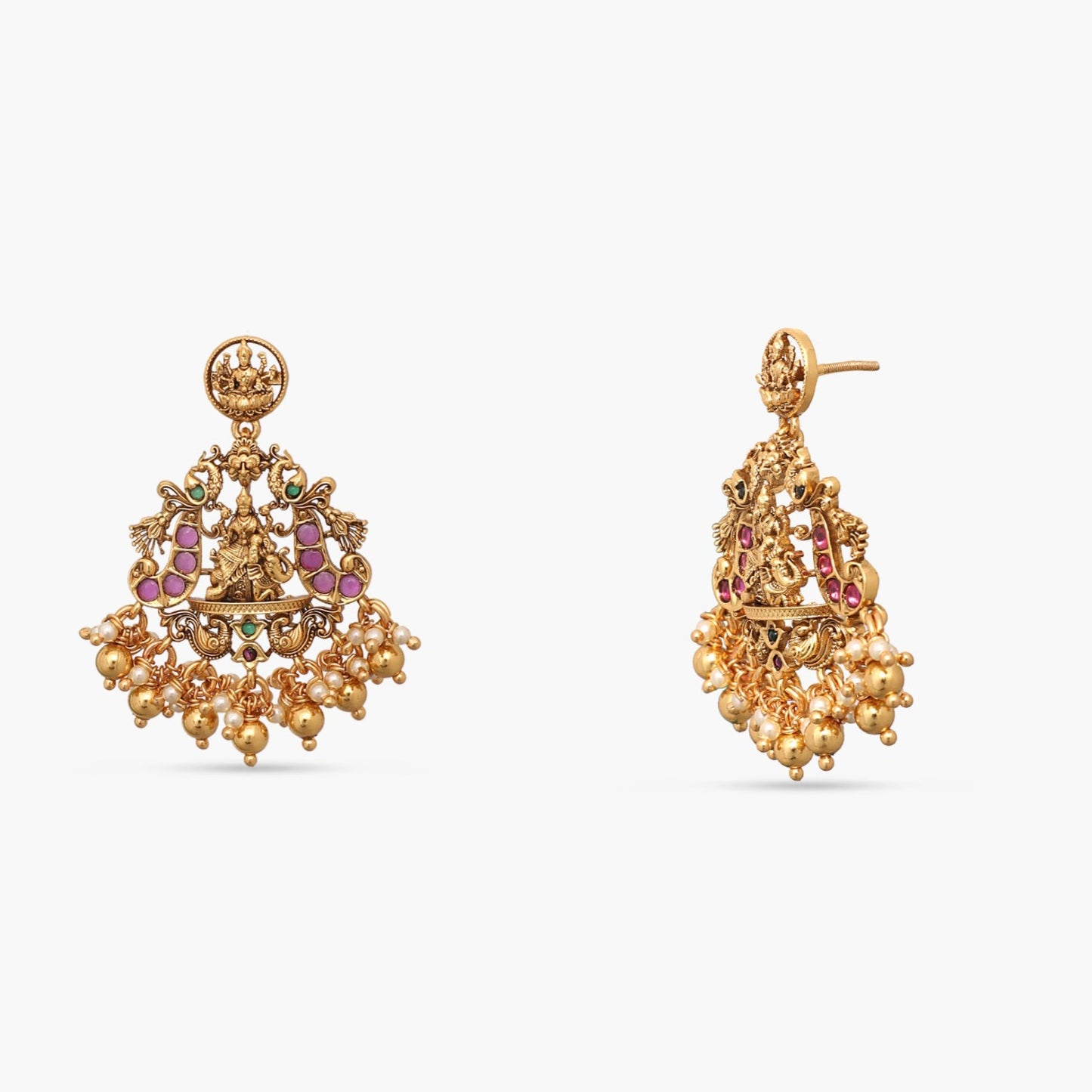 Ashtalakshmi Antique Nakshi Silver Pendant Set