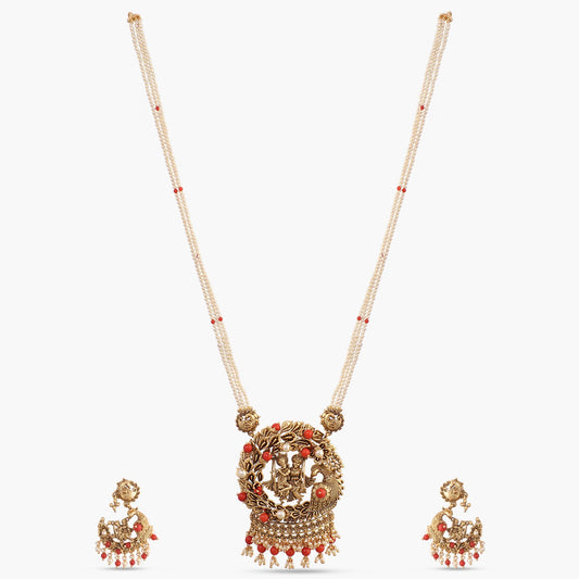 Manohar  Antique Silver Pendant Set