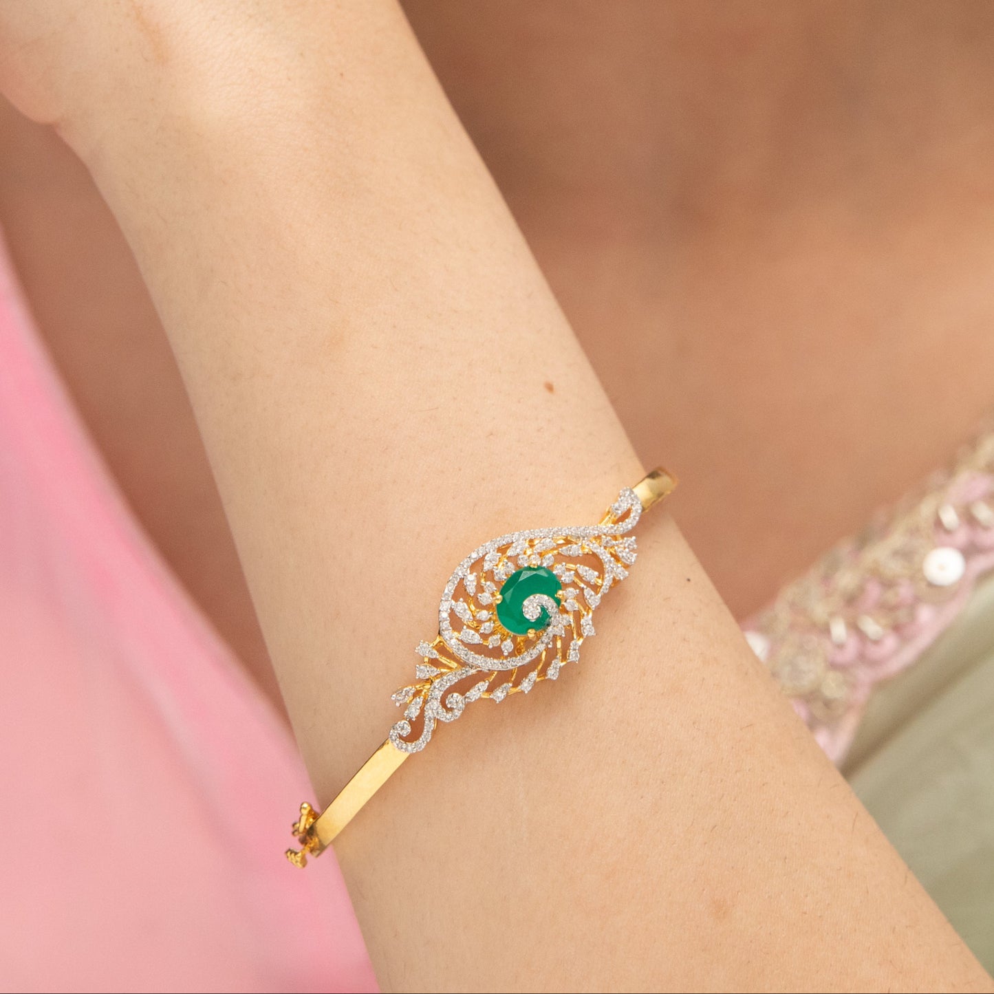 Classic CZ Statement Silver Bracelet