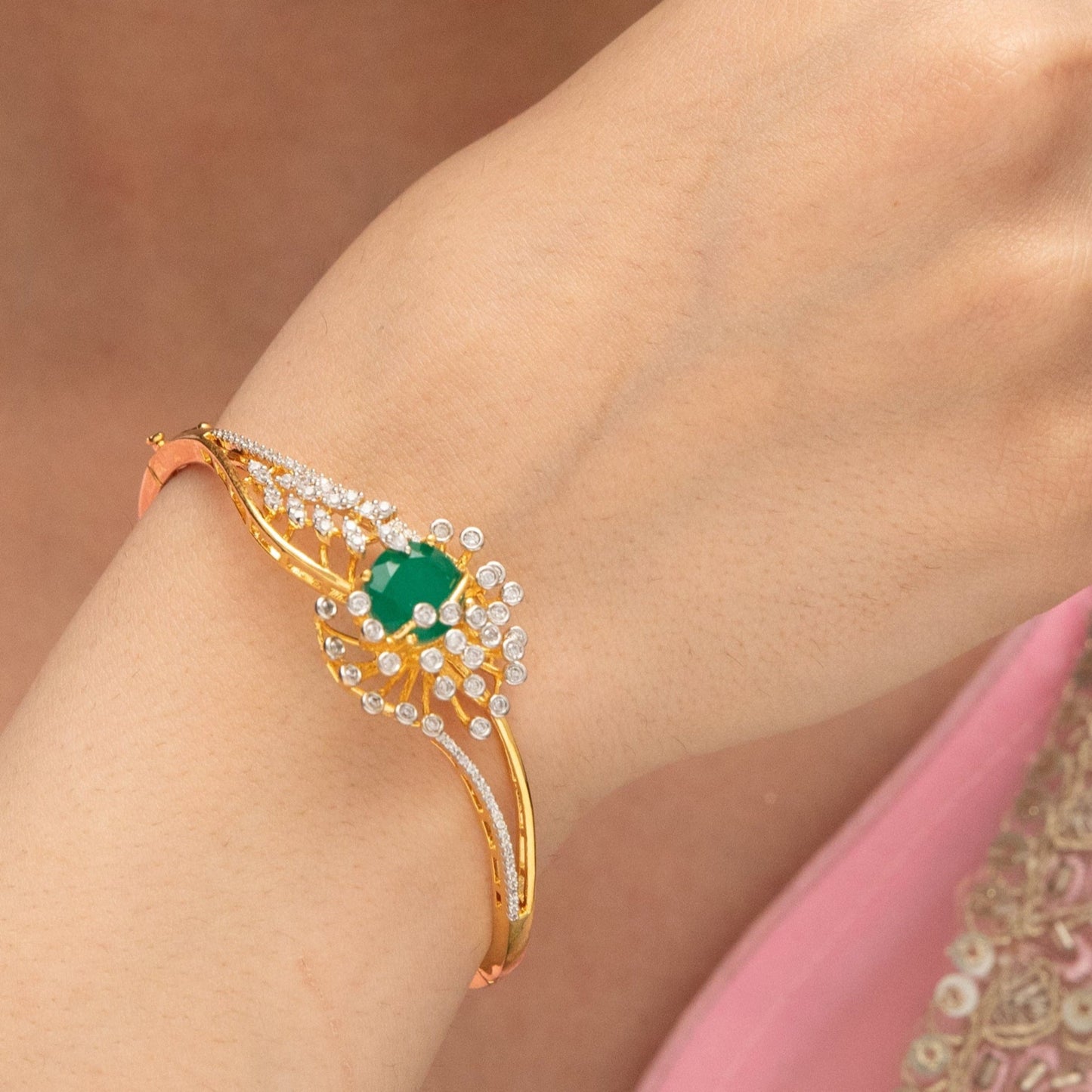 Blossom CZ Silver Bracelet