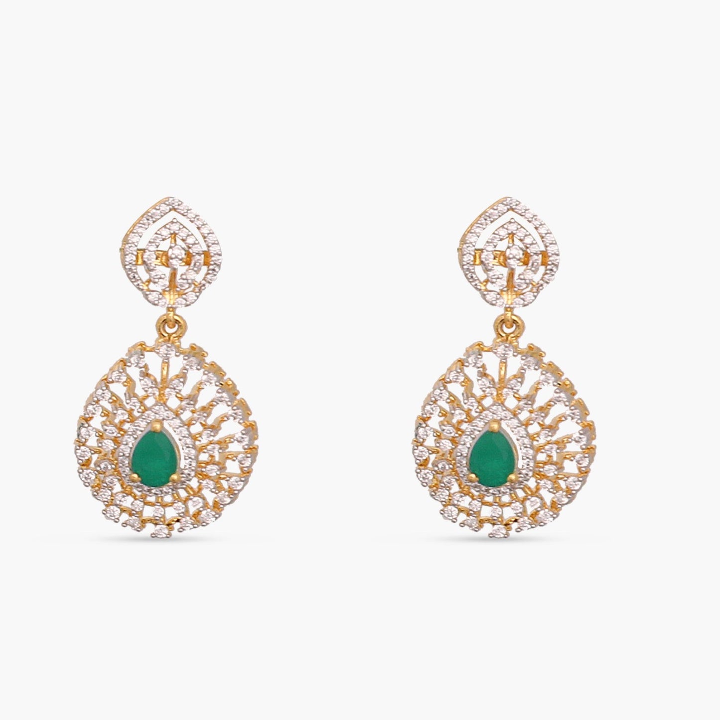Enchanting Shine CZ Silver Necklace Set