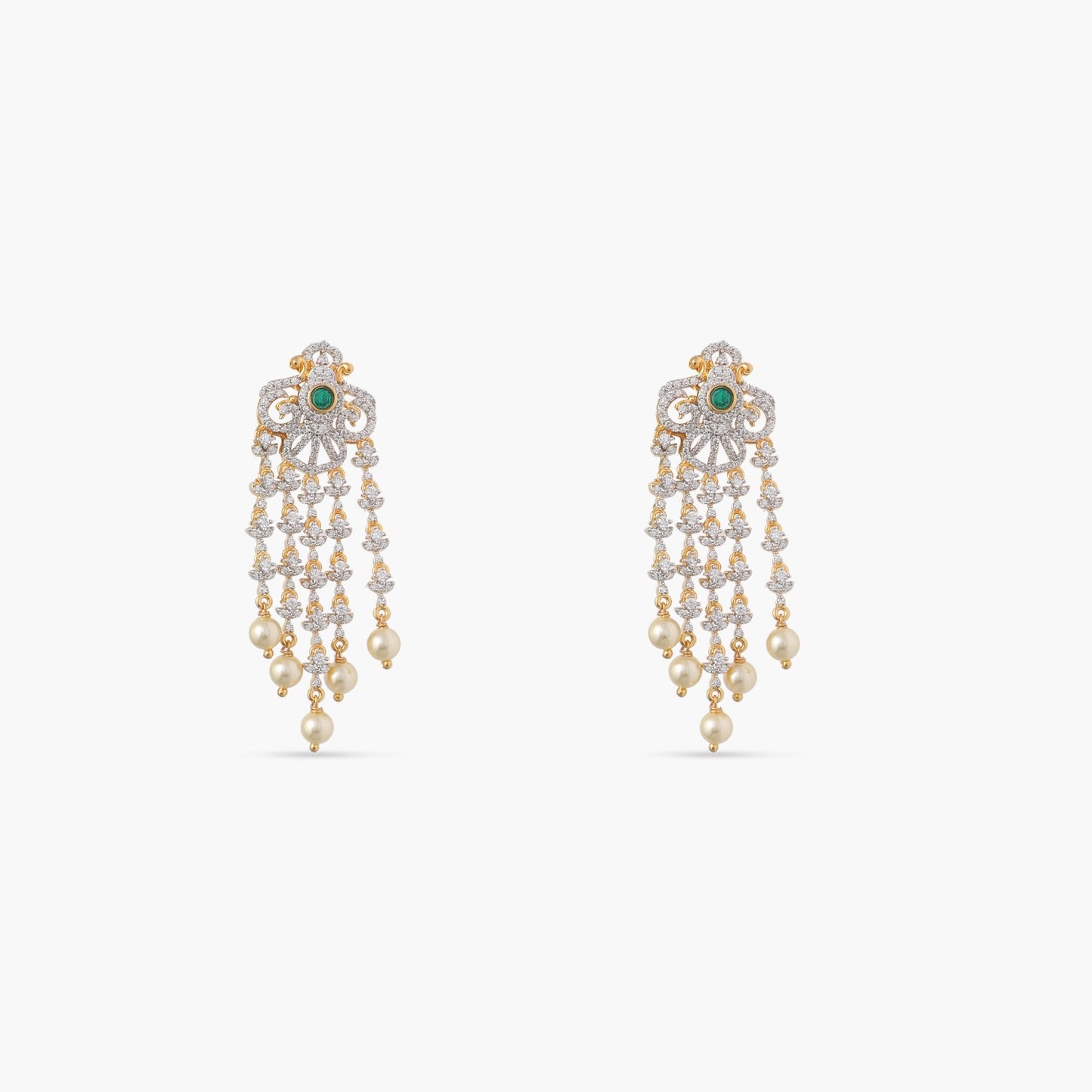 Tamanvi CZ SILVER LAYERED NECKLACE SET