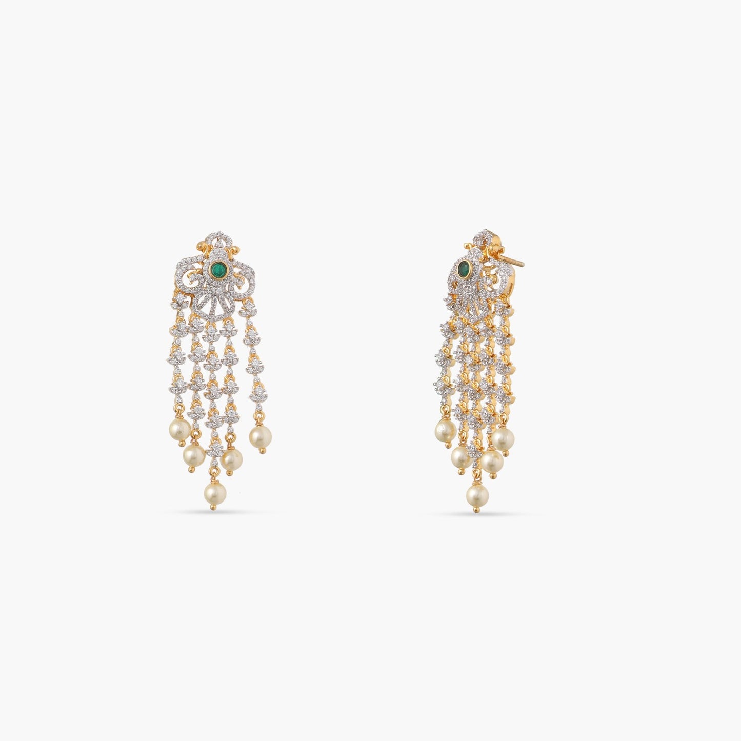 Tamanvi CZ SILVER LAYERED NECKLACE SET