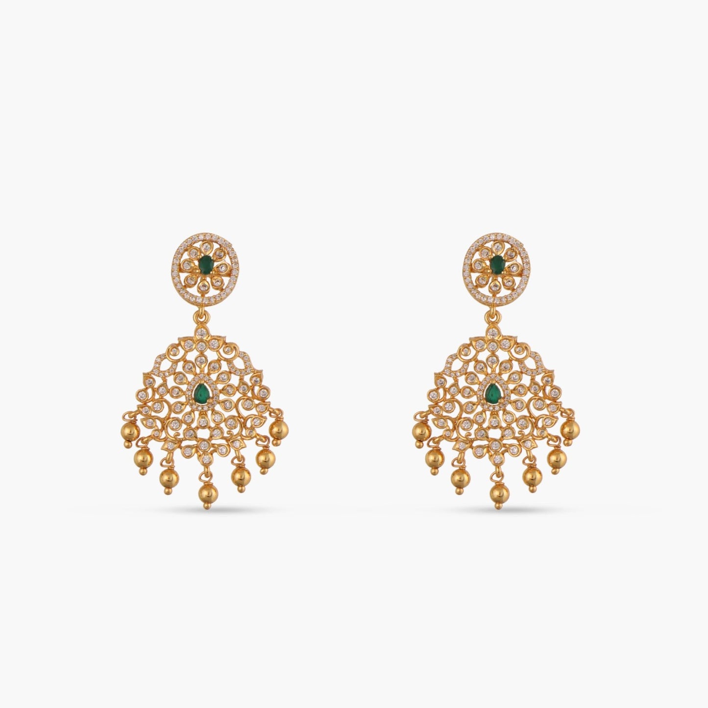 Grandeur CZ Silver Necklace Set