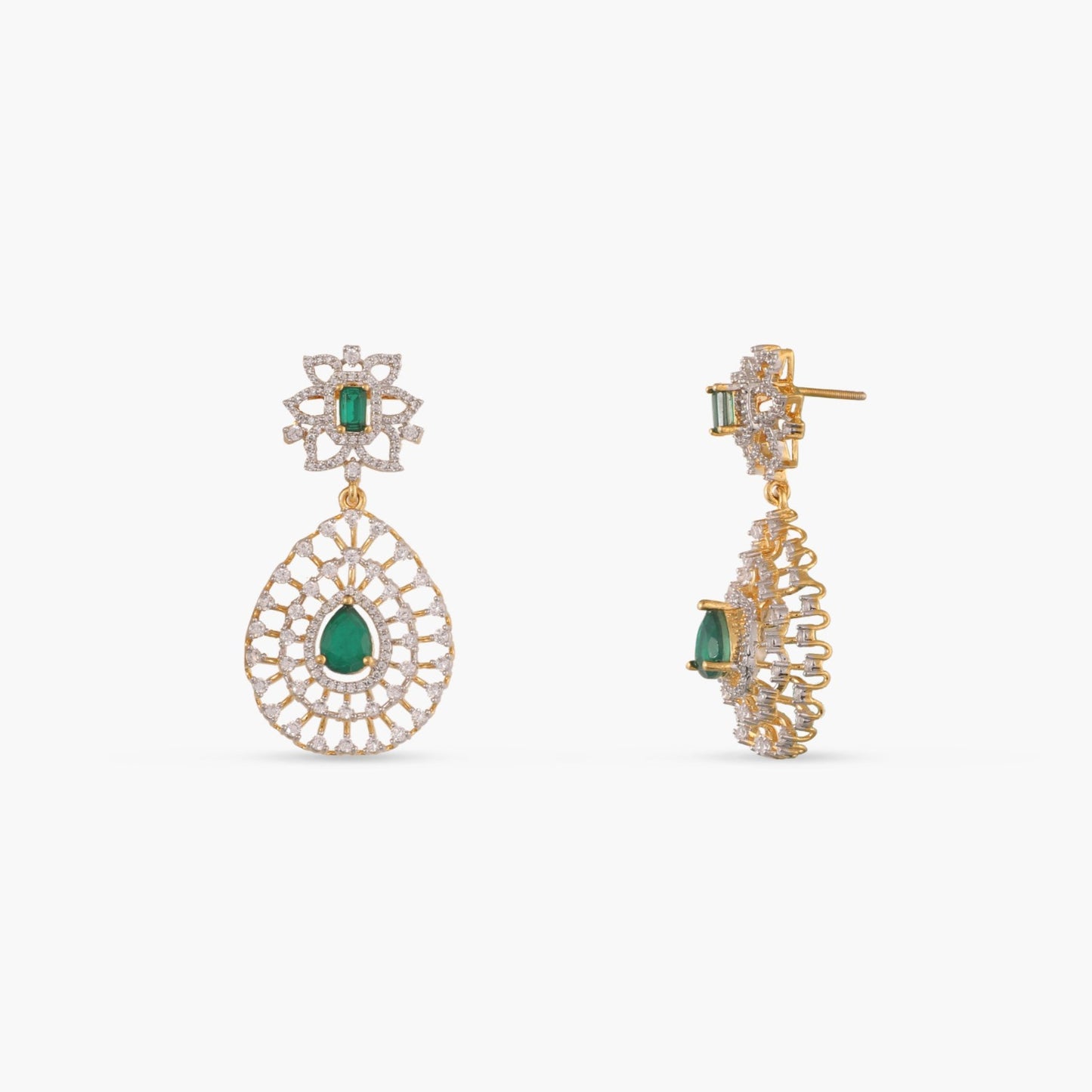 Avery CZ Silver Necklace Set