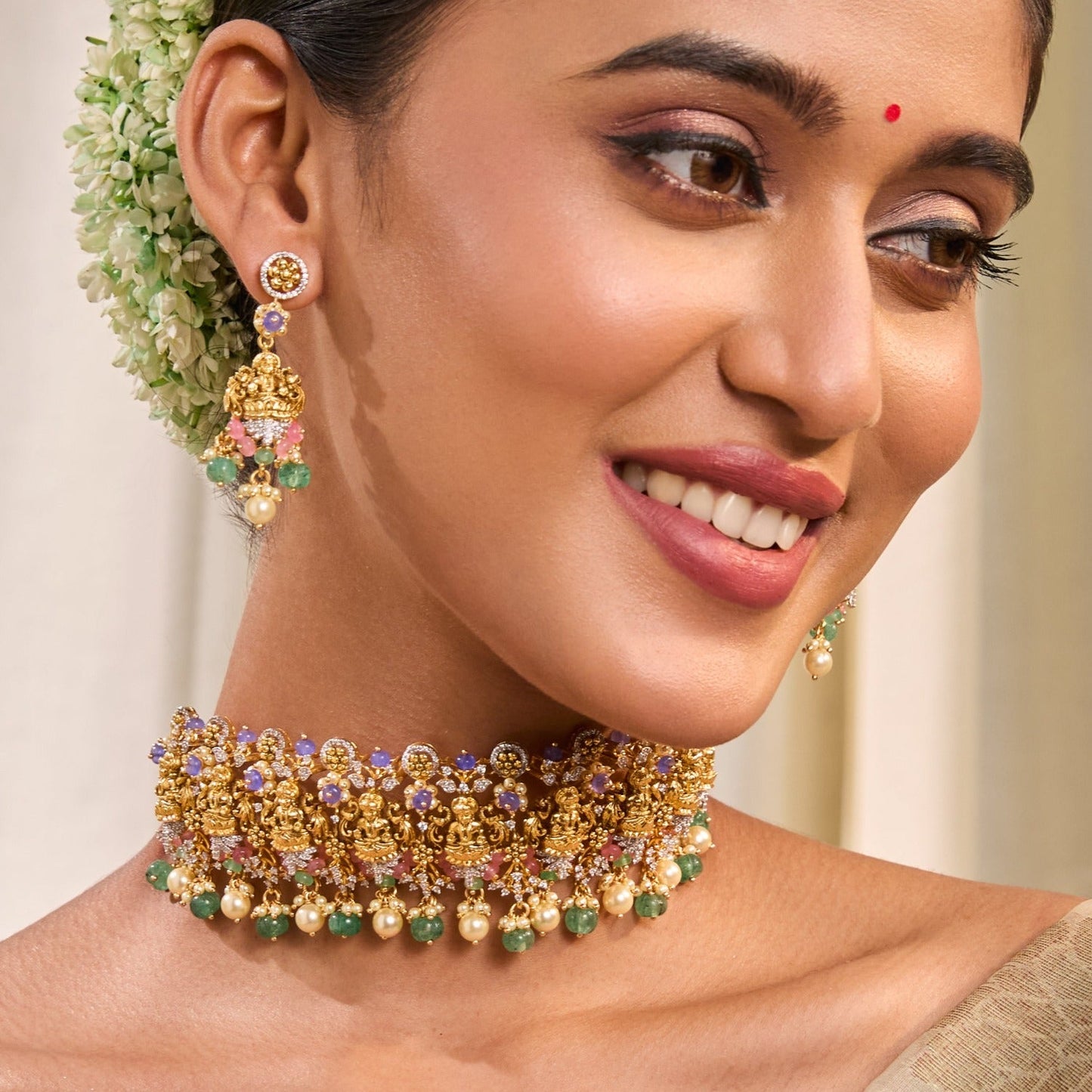 Ananya Antique Silver Choker Set