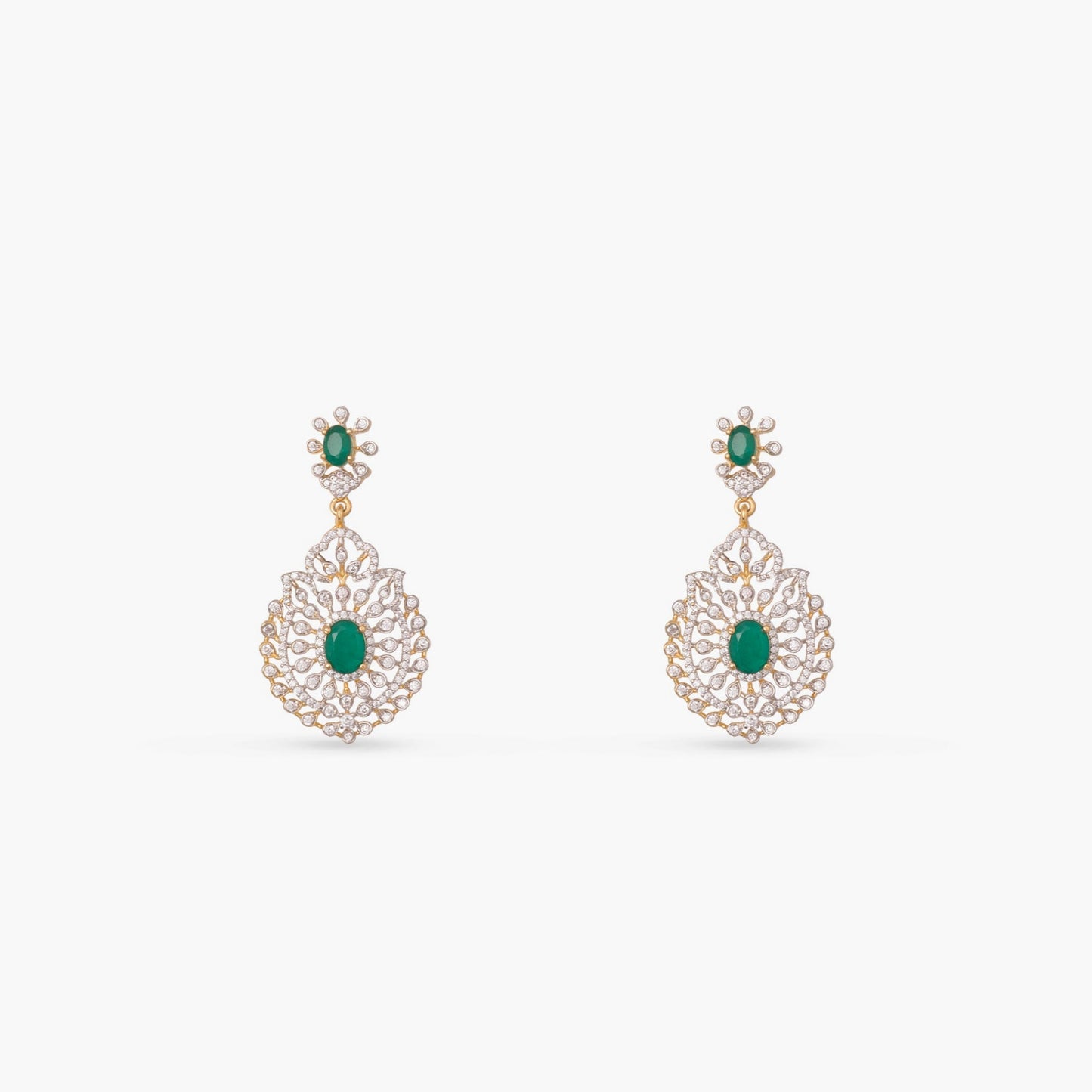 Aarika Layered CZ Silver Necklace Set