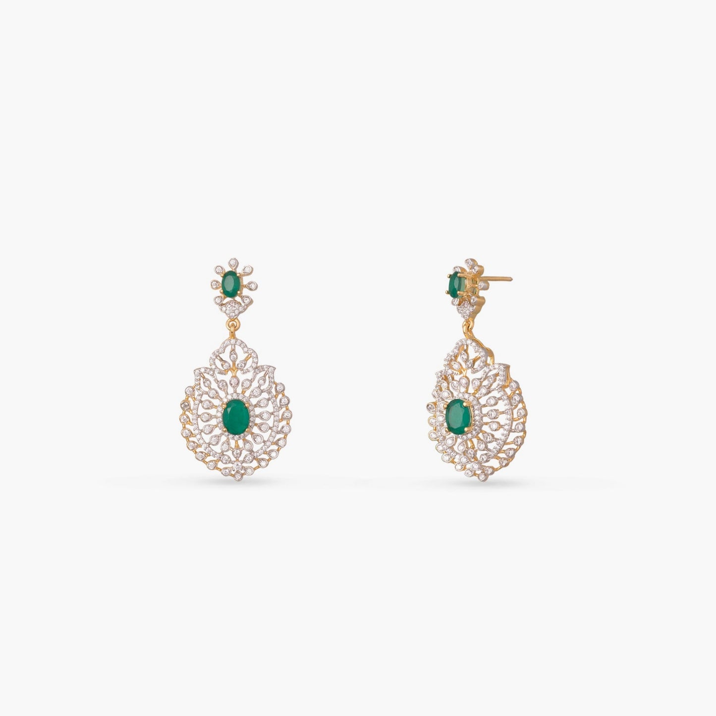 Aarika Layered CZ Silver Necklace Set