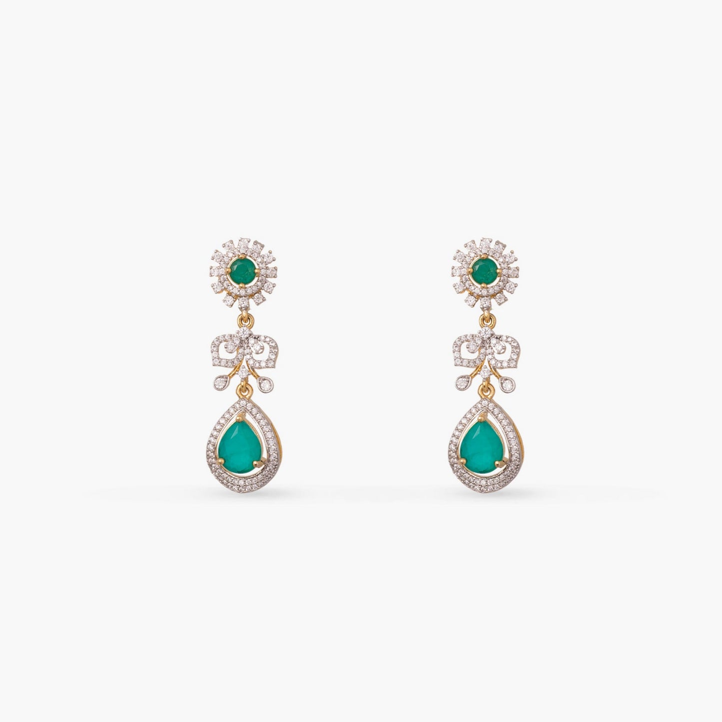 Navya CZ Silver Necklace Set