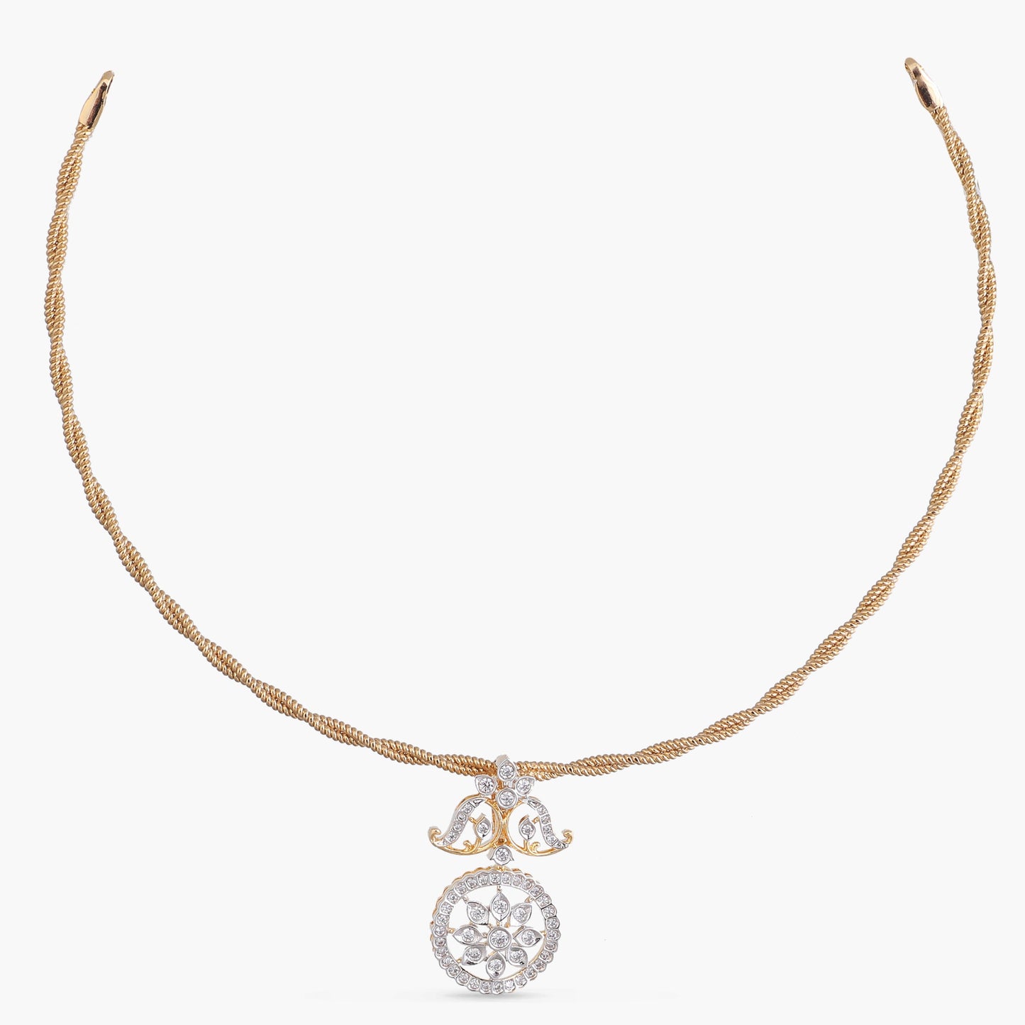 Tara CZ Silver Pendant Necklace
