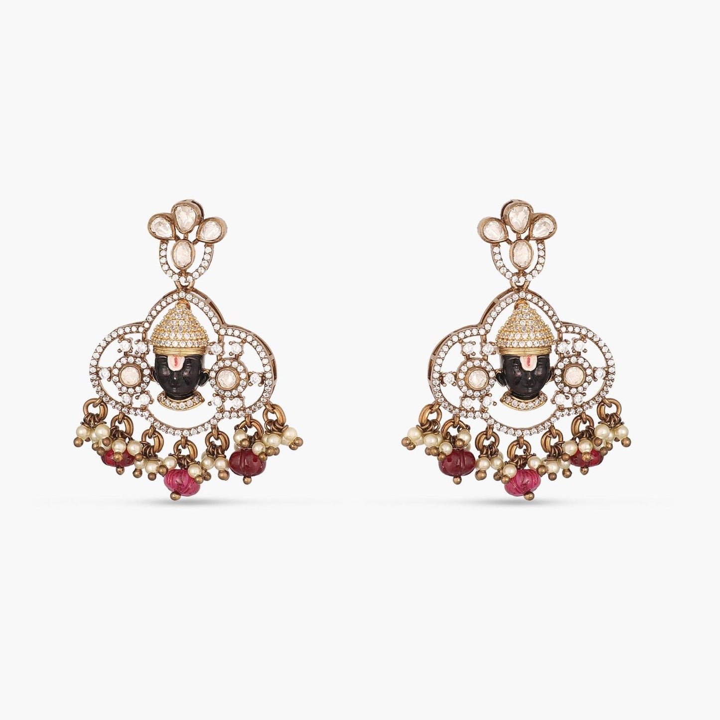 Kashvi Moissanite and Gemstone Necklace Set