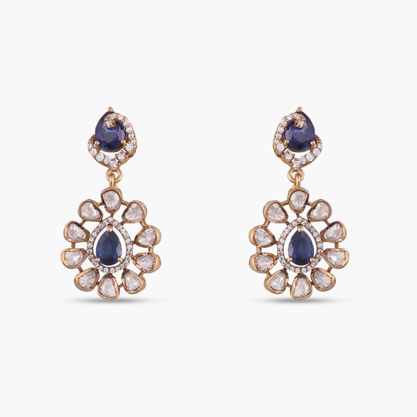 Sabah Moissanite Silver Necklace Set