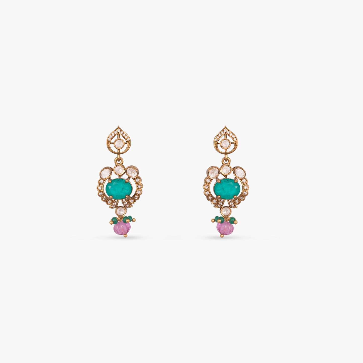 Samaira Moissanite Silver Necklace Set