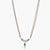 Leafy Moissanite Silver Mangalsutra Necklace