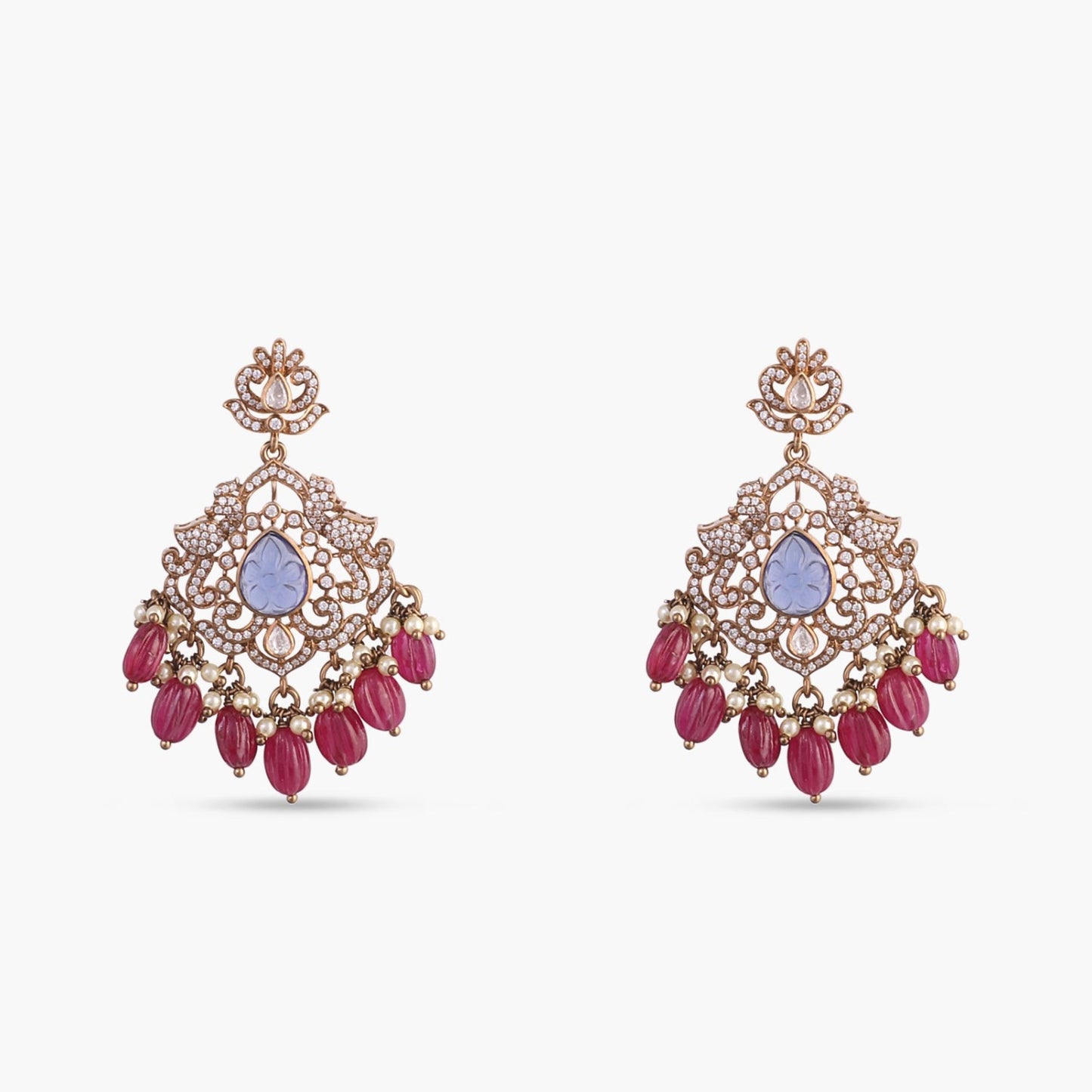 Leen Moissanite Silver Pendant Set