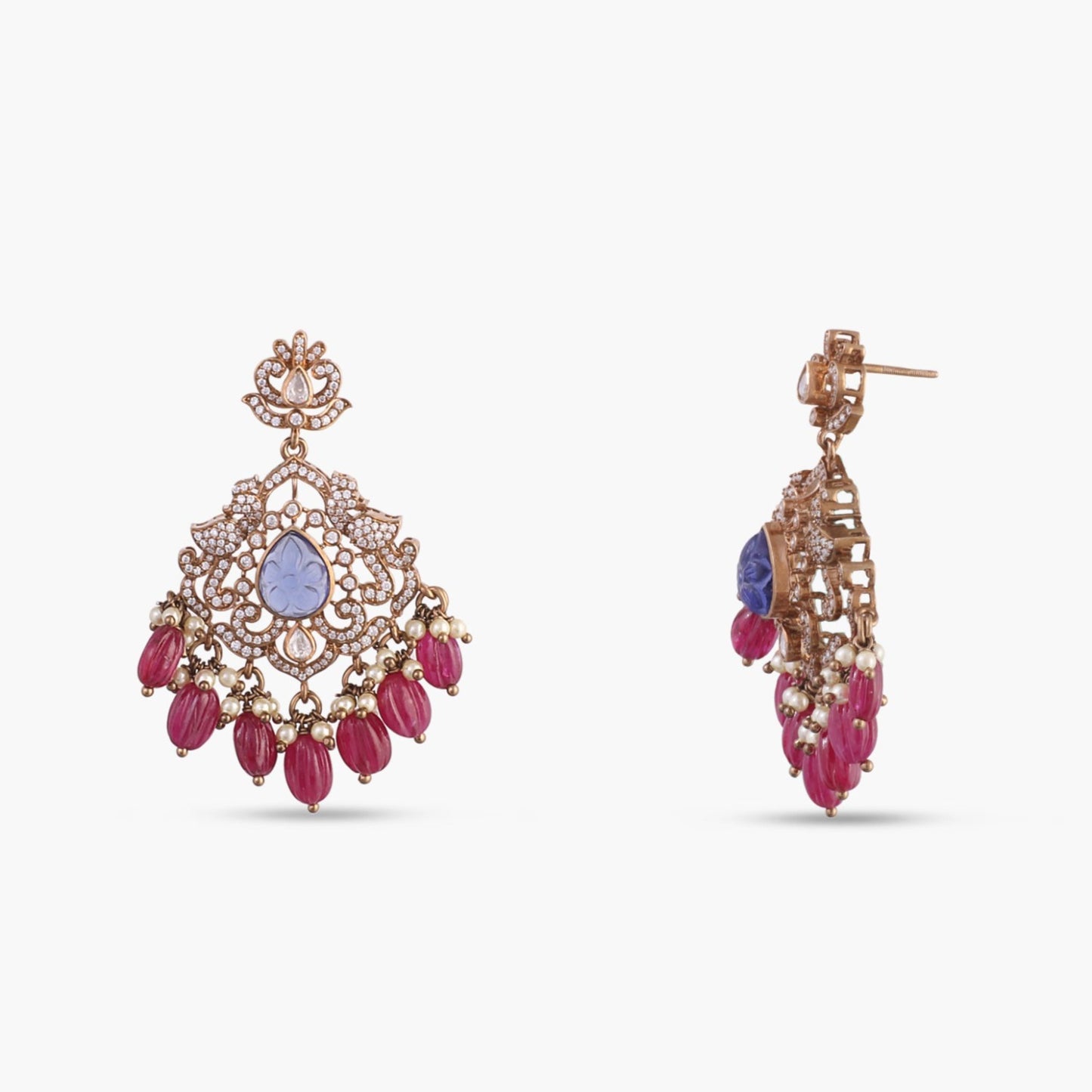 Leen Moissanite Silver Pendant Set