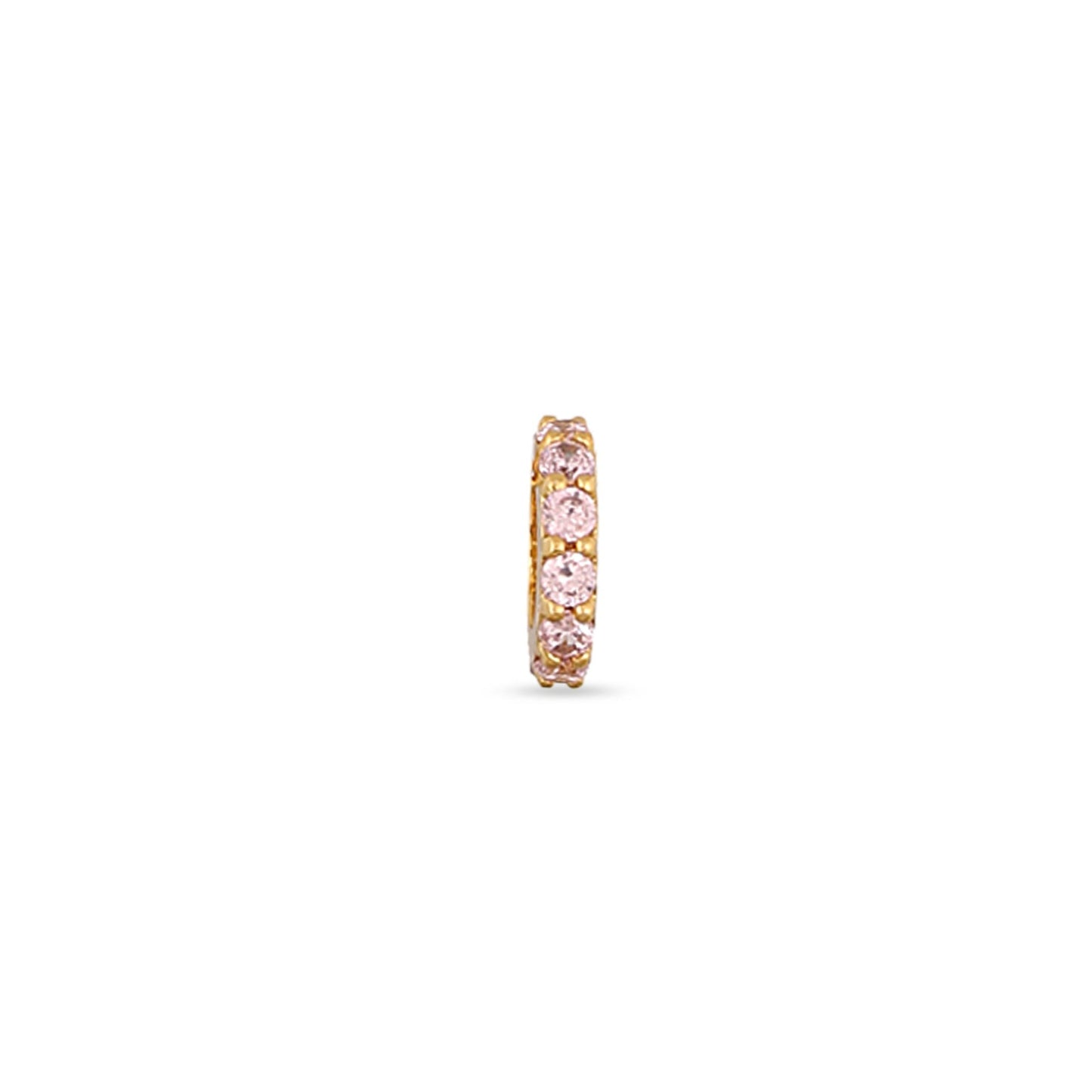 Circle of Love Pink Silver Charm