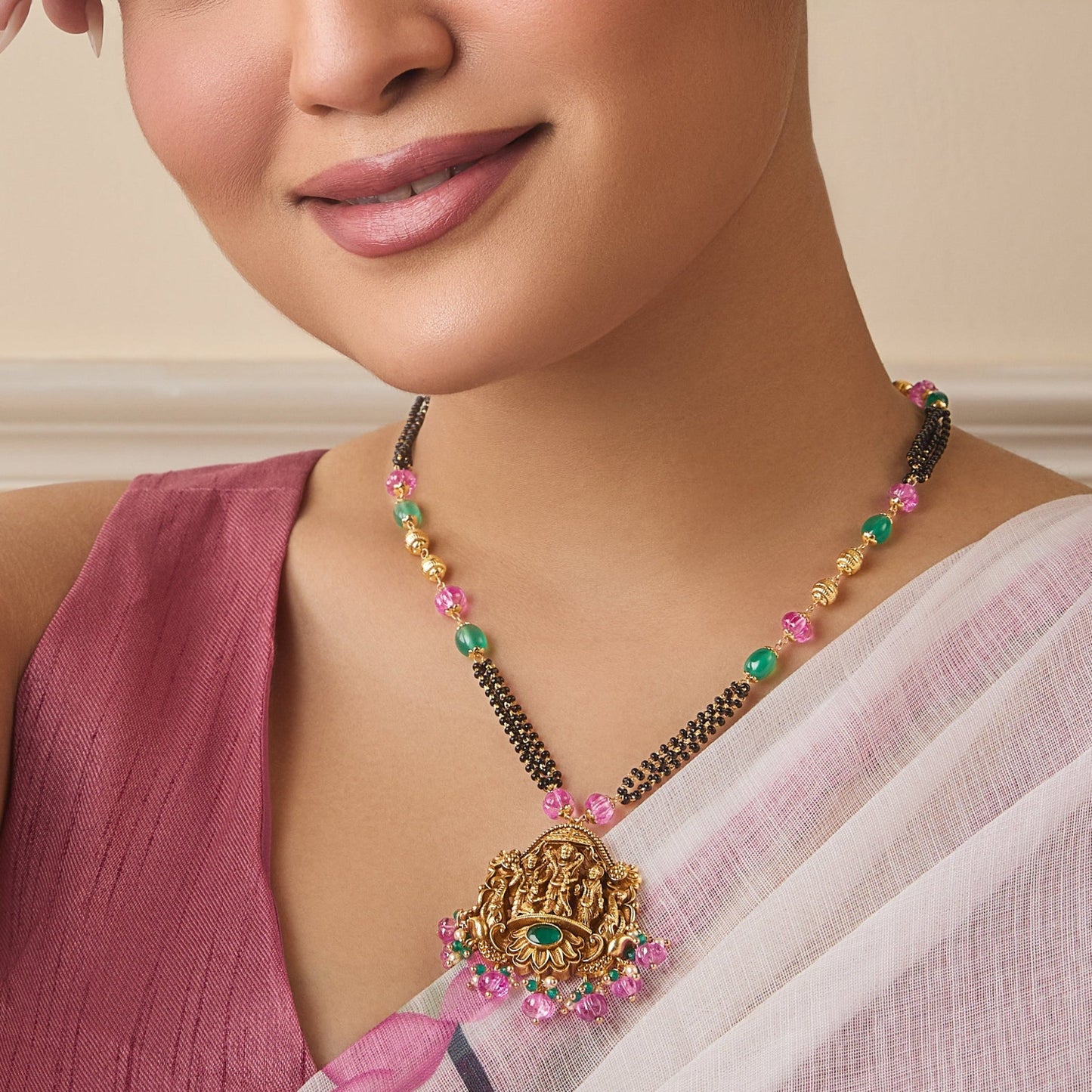 Gauri Antique Silver Mangalsutra