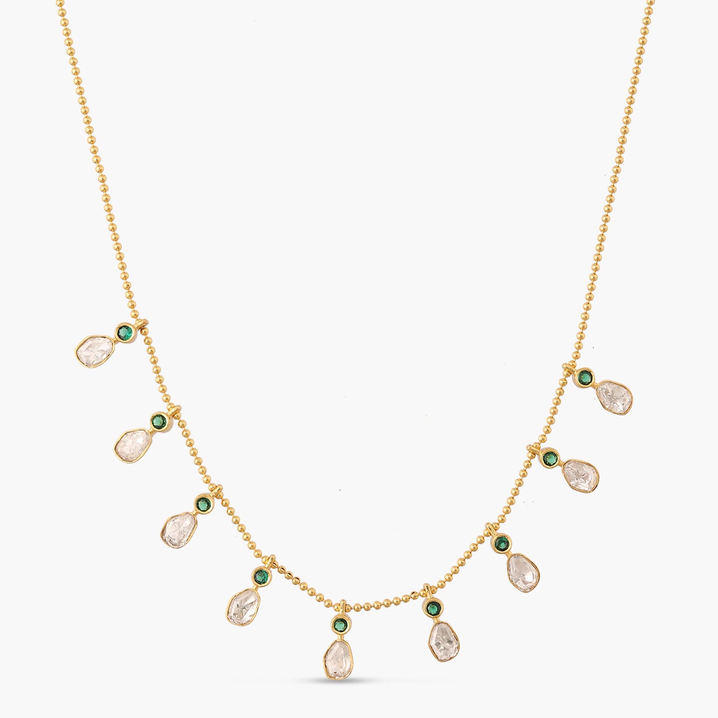 Nebula Glow Moissanite Silver Necklace