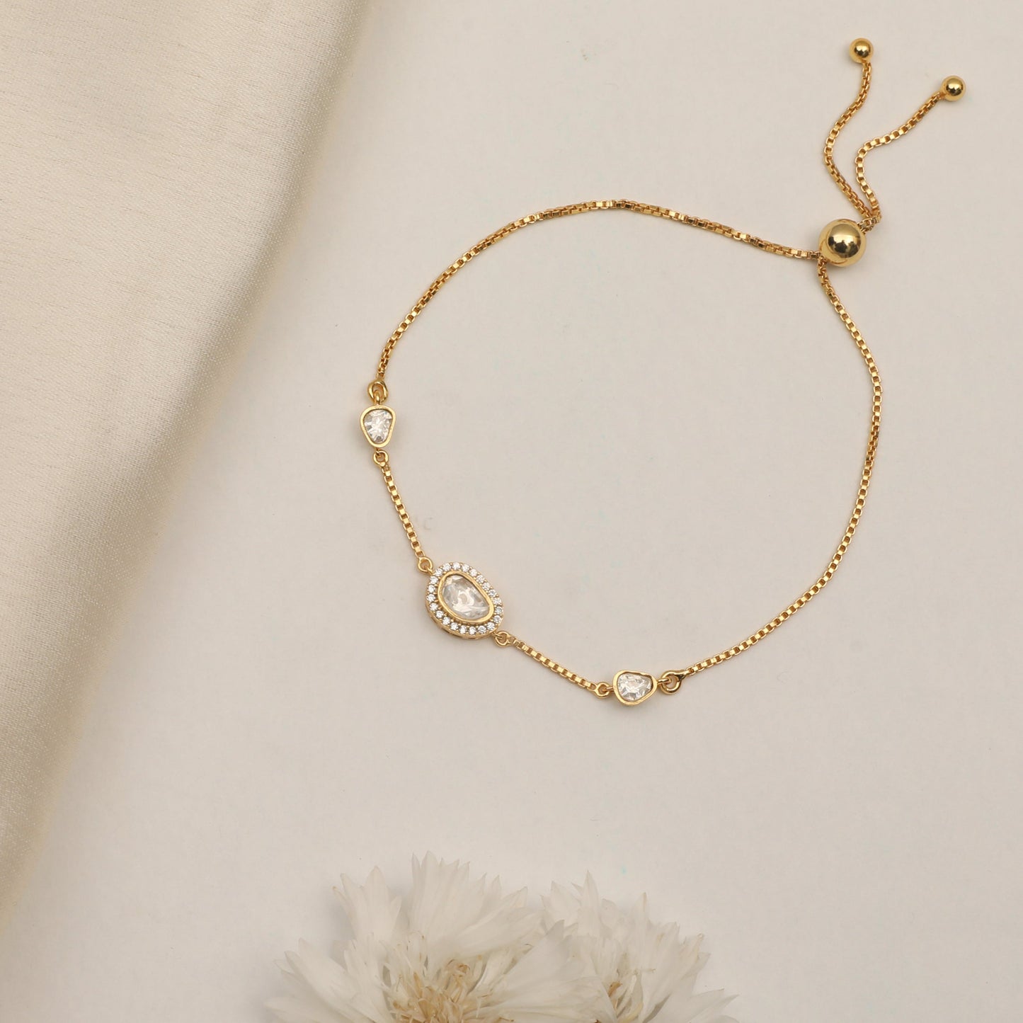 Luna Moissanite Silver Bracelet