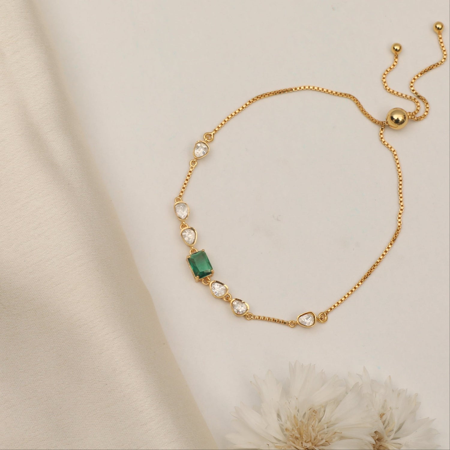 Aurora Moissanite Silver Bracelet