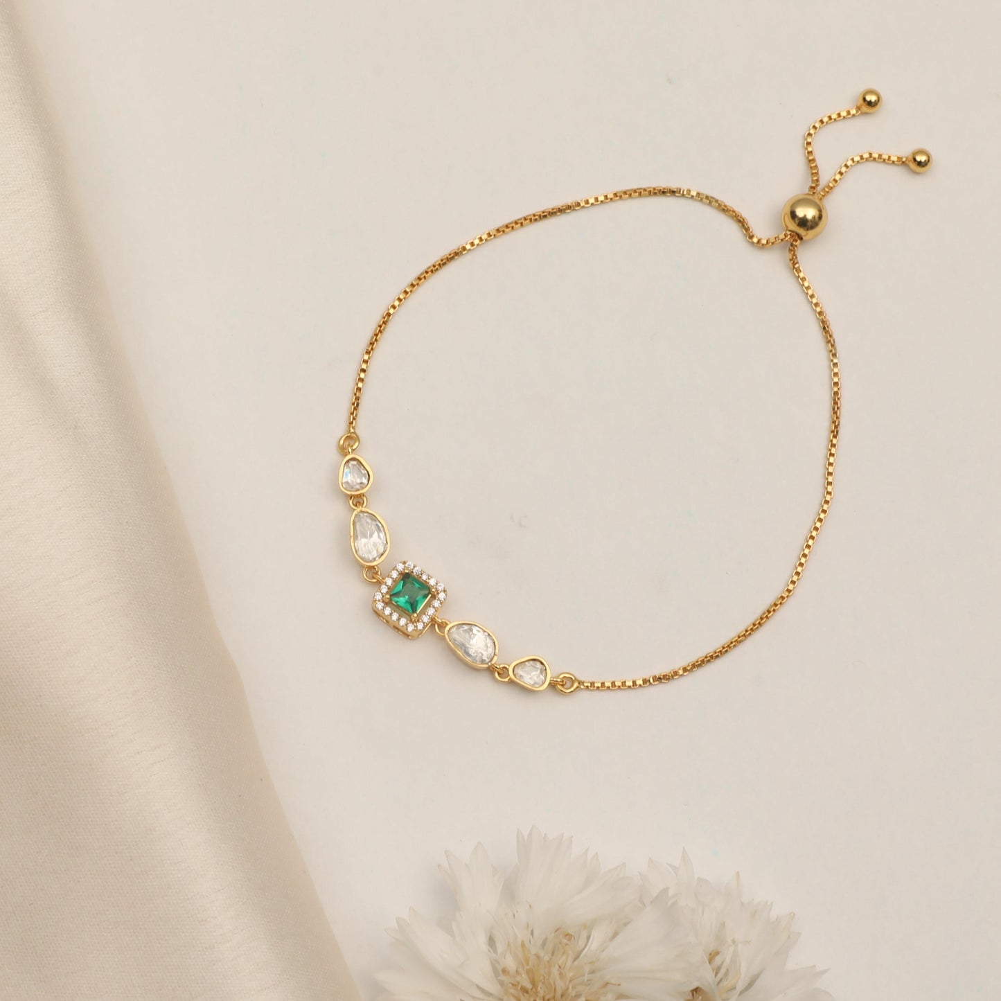 Eclipse Moissanite Silver Bracelet