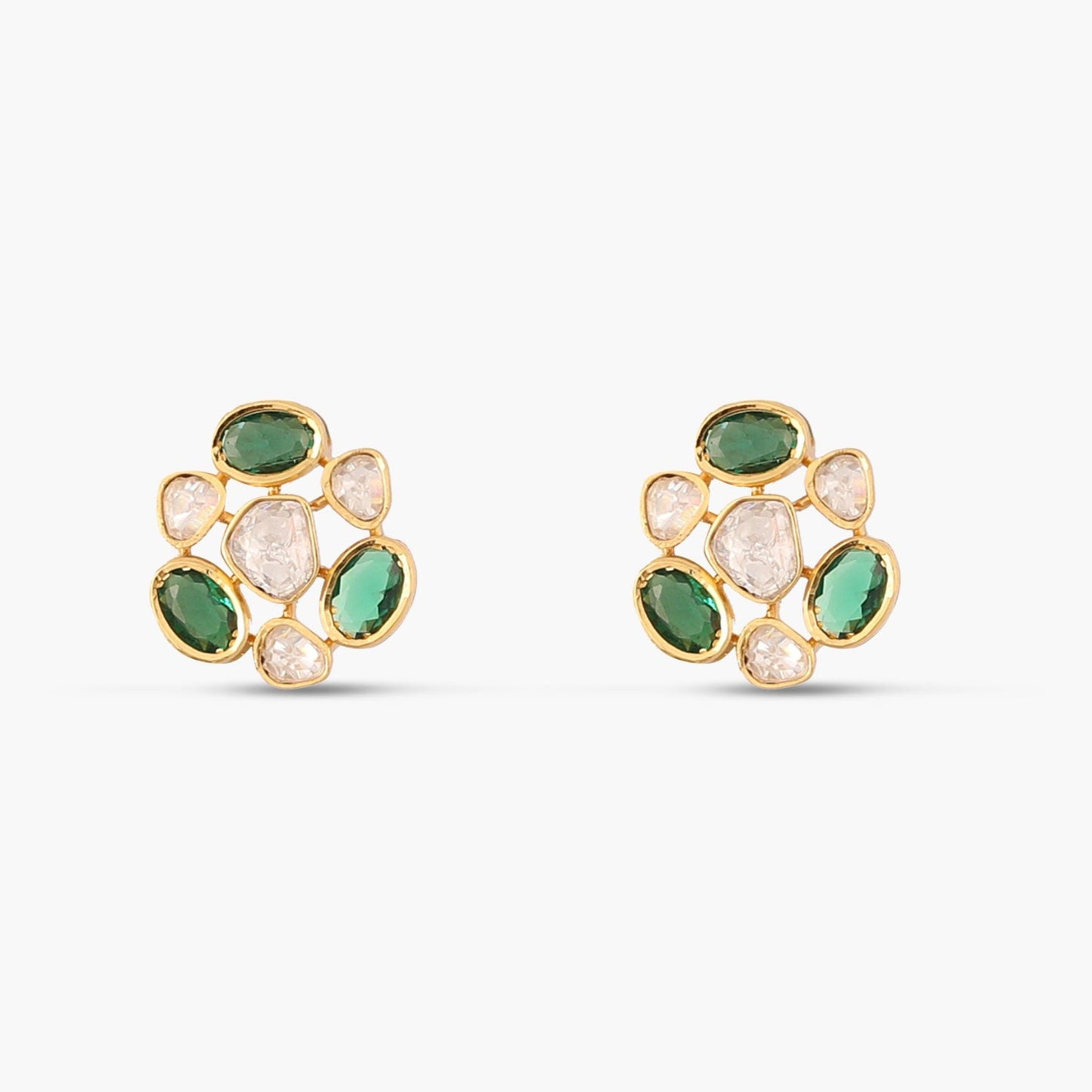 Nova Moissanite Silver Stud Earrings