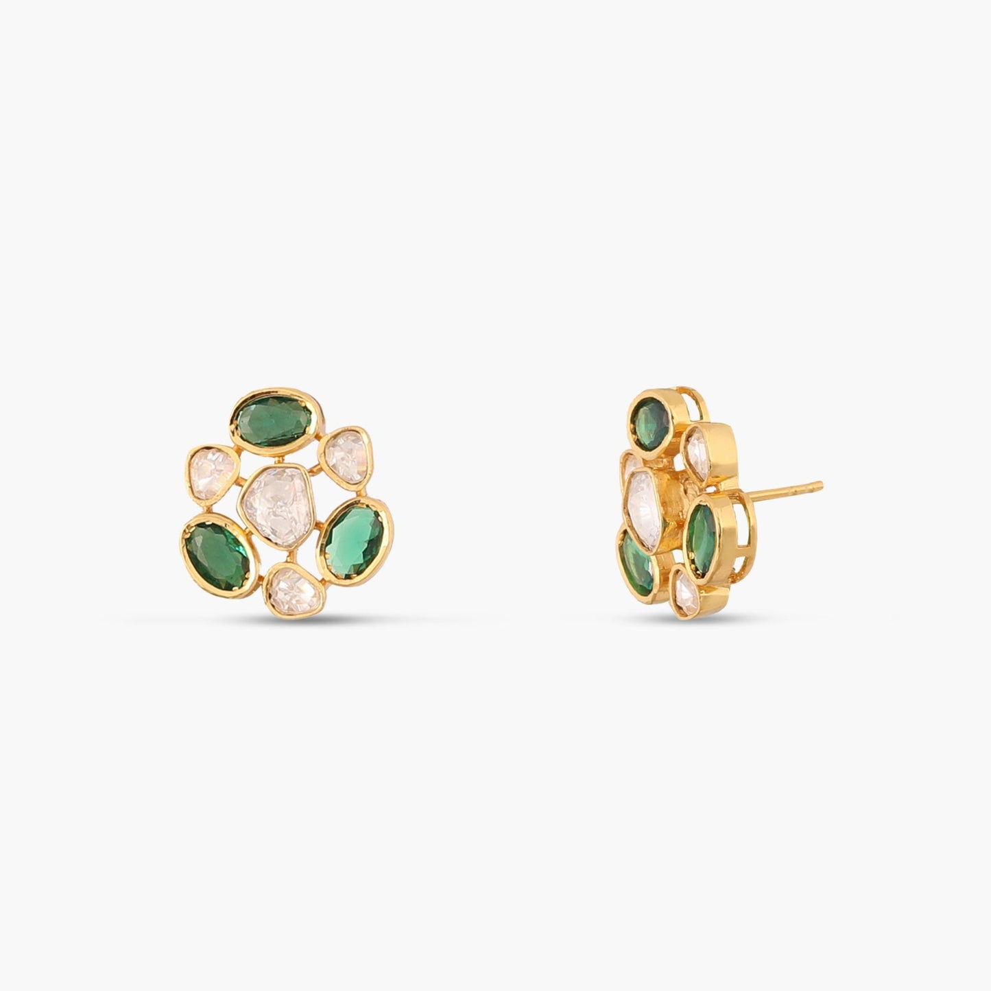 Nova Moissanite Silver Stud Earrings