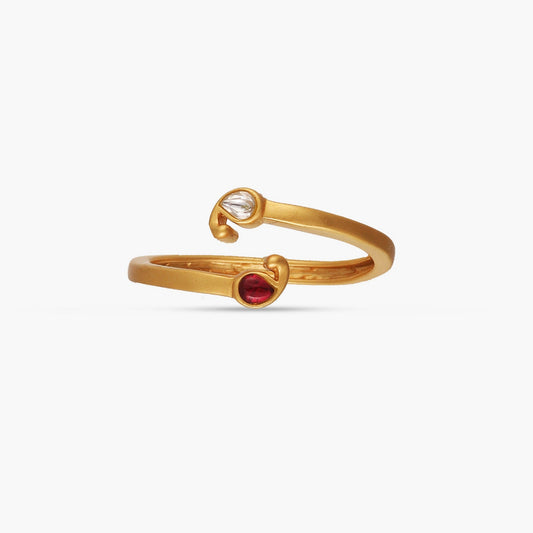Minimal Jadau Silver Ring
