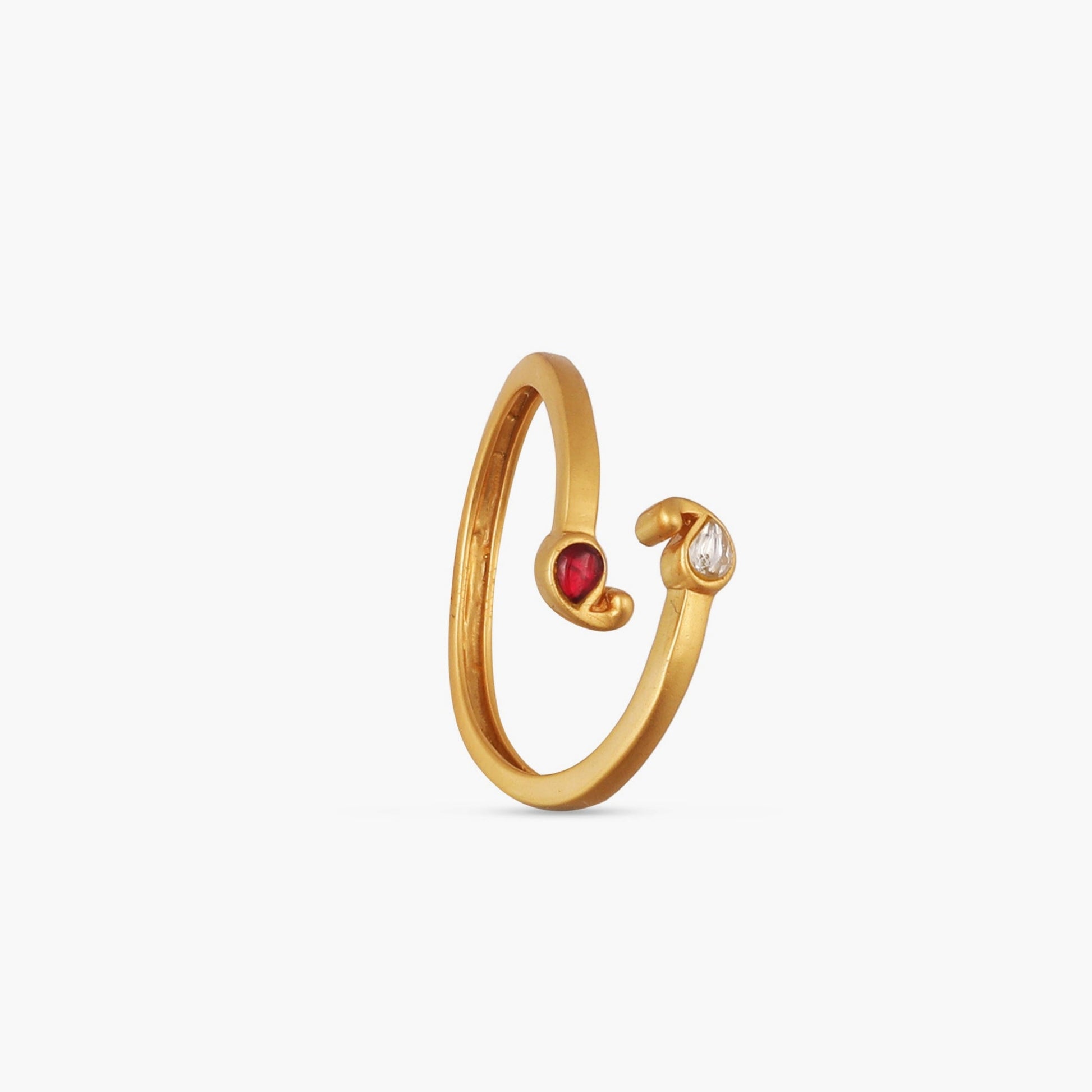 Minimal Jadau Silver Ring