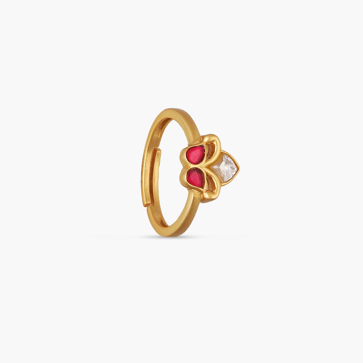 Pakhi Jadau Silver Ring