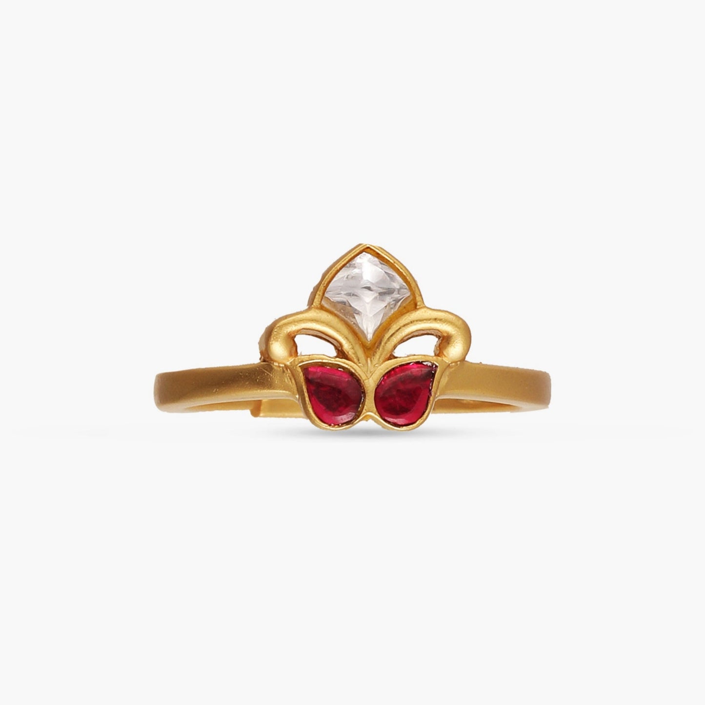Pakhi Jadau Silver Ring