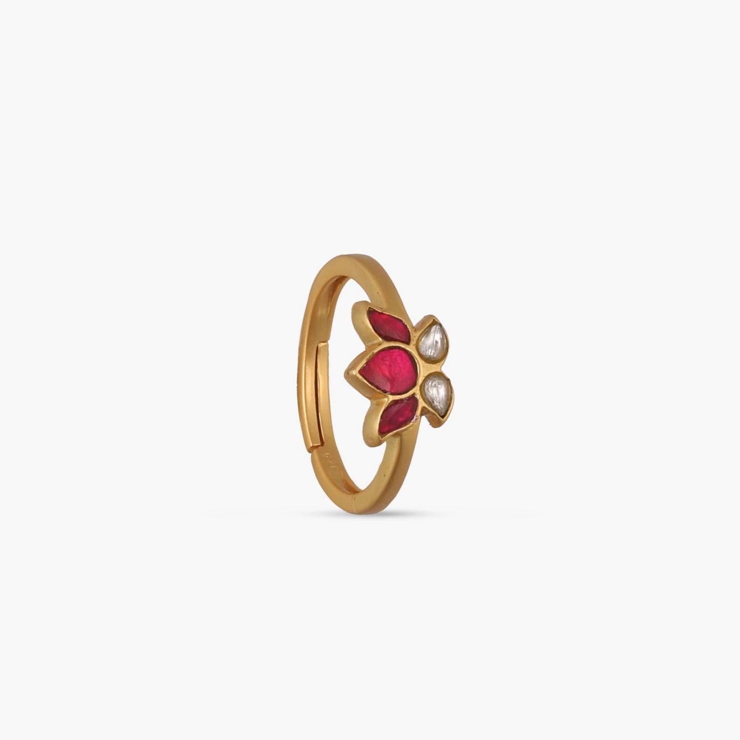 Kamal Jadau Silver Ring