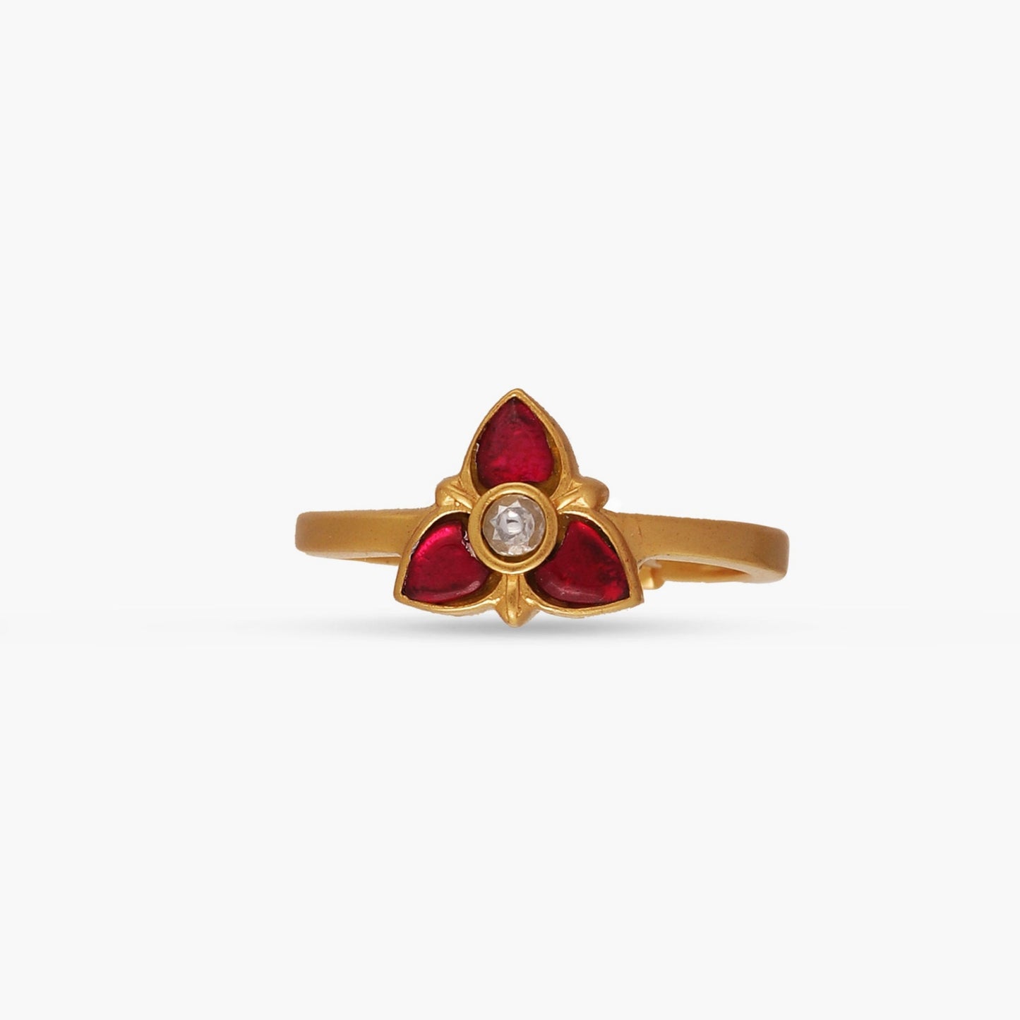 Traya Jadau Silver Ring