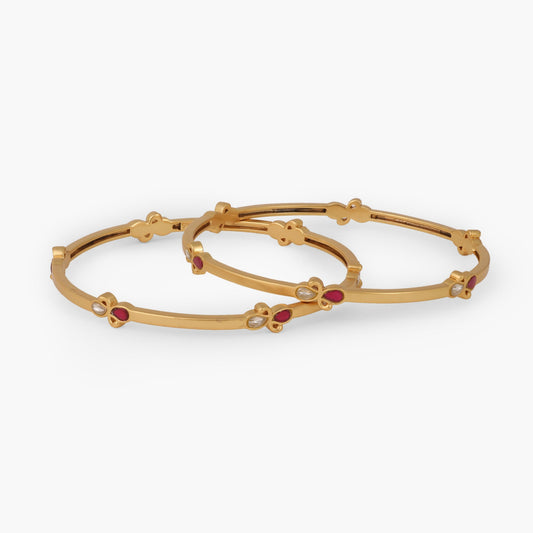 Nazaakat Silver Bangle