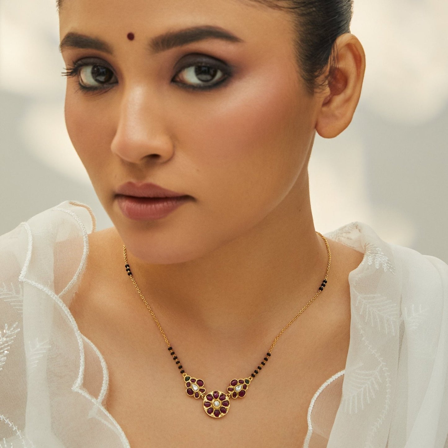 Lalita Charms Silver Mangalsutra