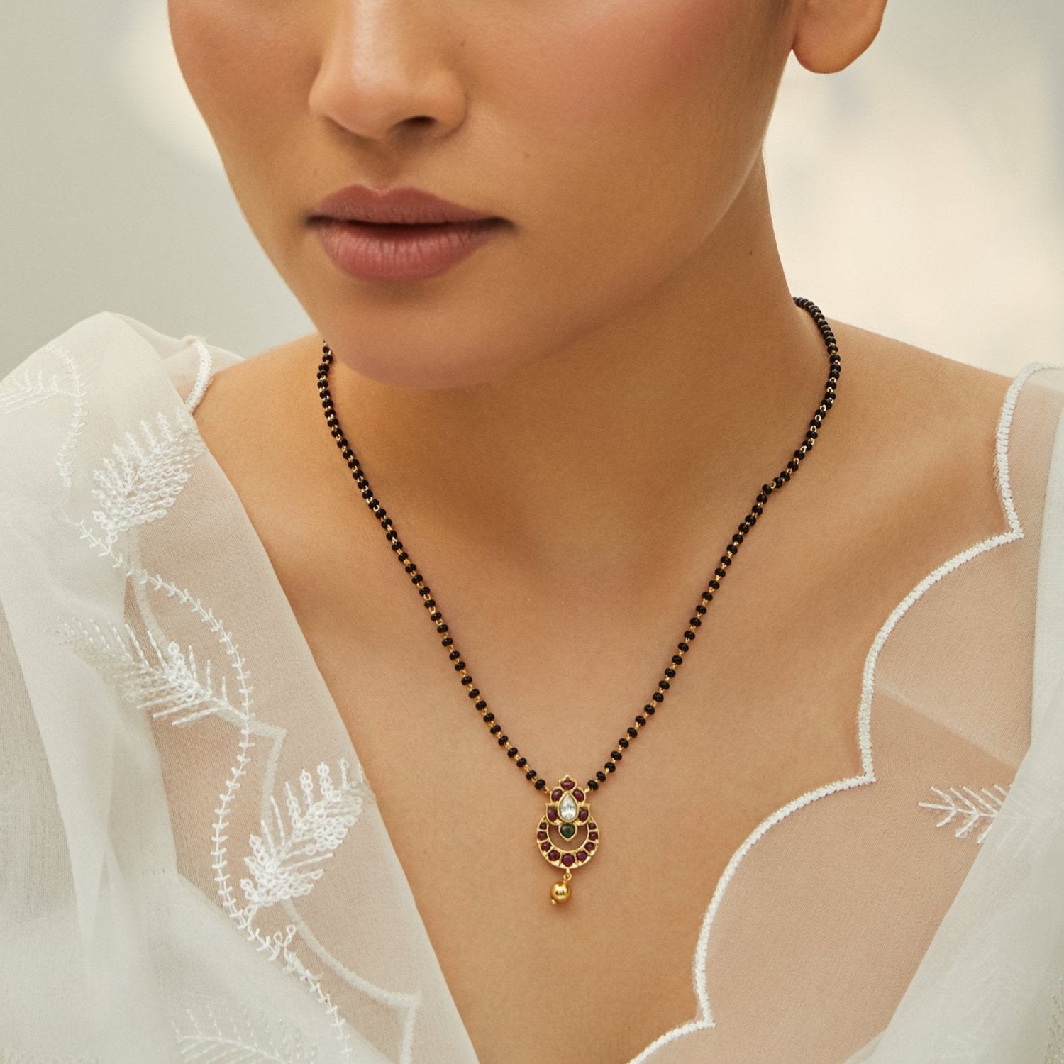 Traditional Splendor Silver Mangalsutra