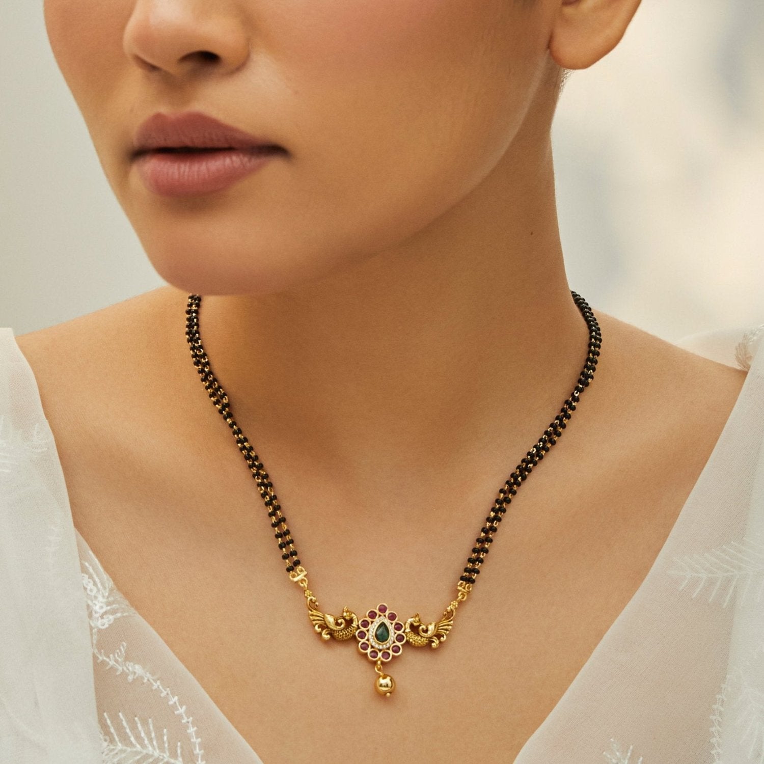 Serene Heritage Silver Mangalsutra