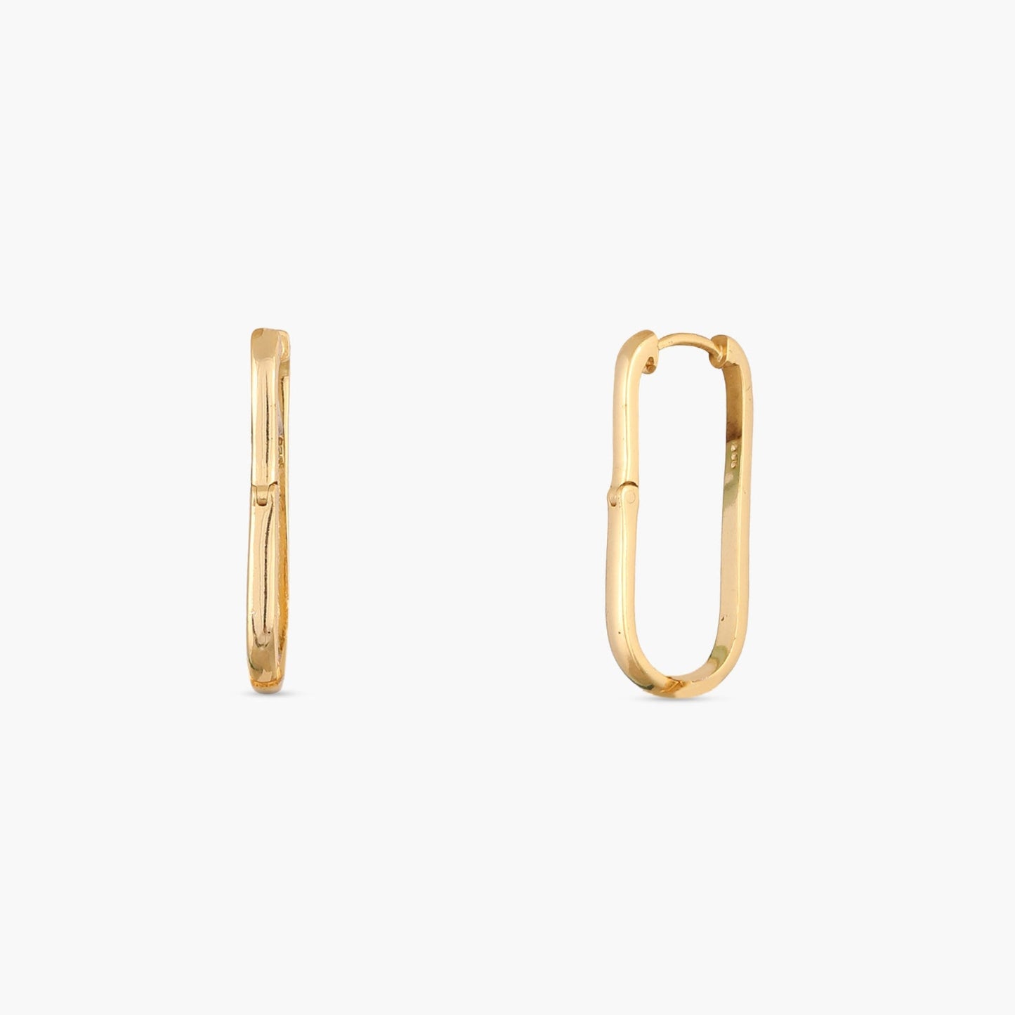 Circle of Love Gold Plated Silver Hoops