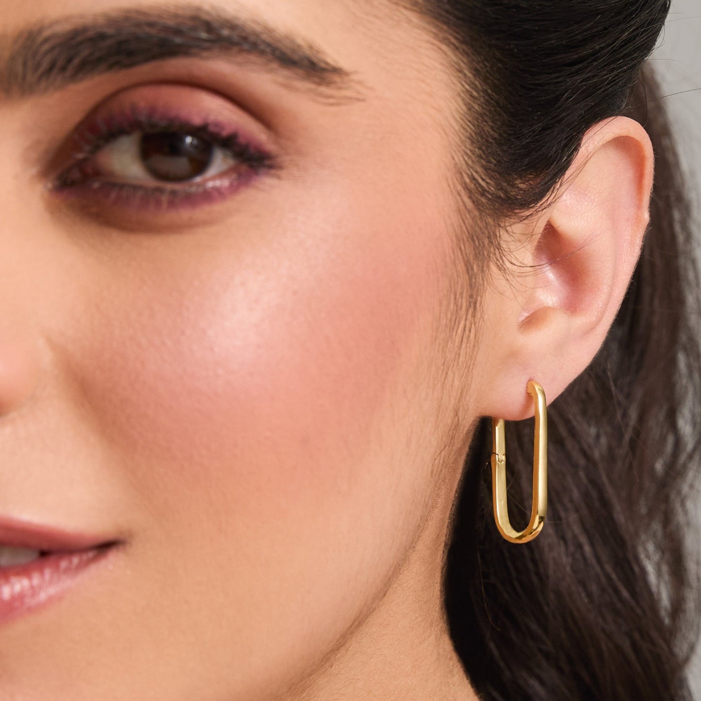 Circle of Love Gold Plated Silver Hoops