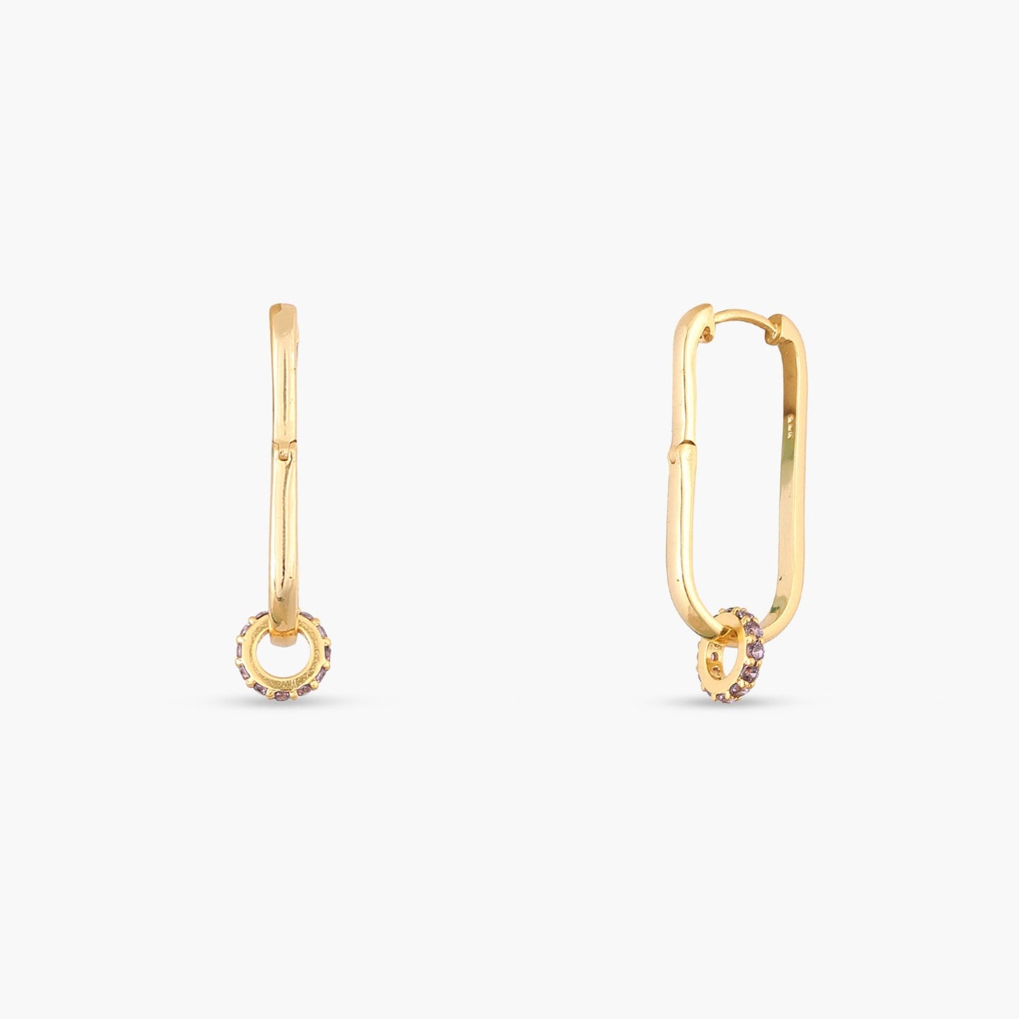 Circle of Love Amethyst Silver Charm