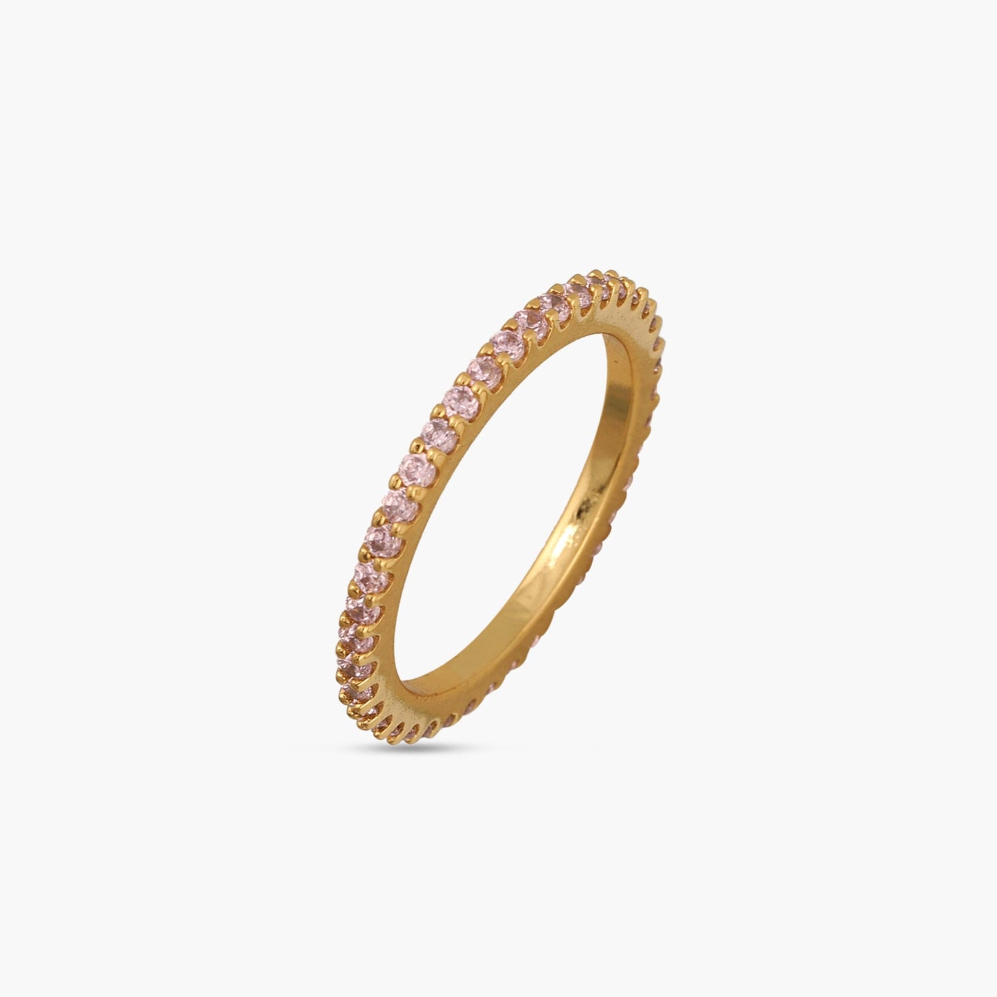 Circle of Love Pink Silver Ring