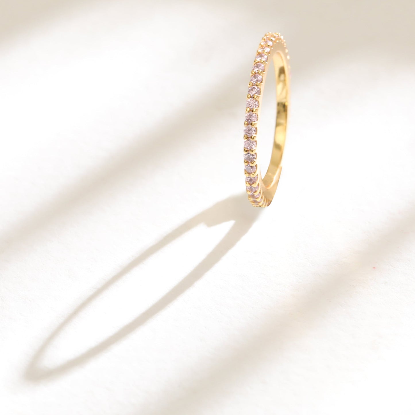 Circle of Love Pink Silver Ring