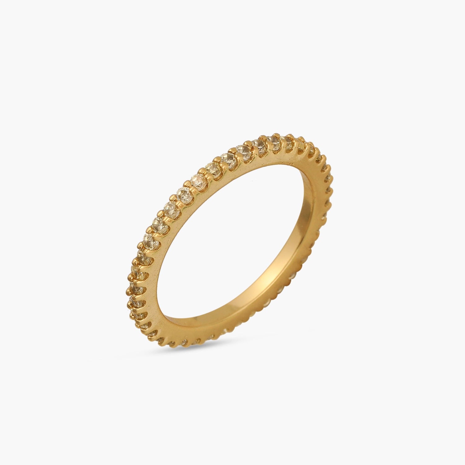 Circle of Love Yellow Silver Ring