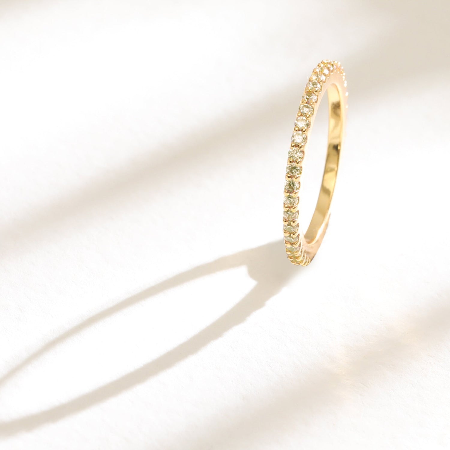Circle of Love Yellow Silver Ring