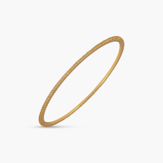 Circle of Love Yellow Silver Bangle